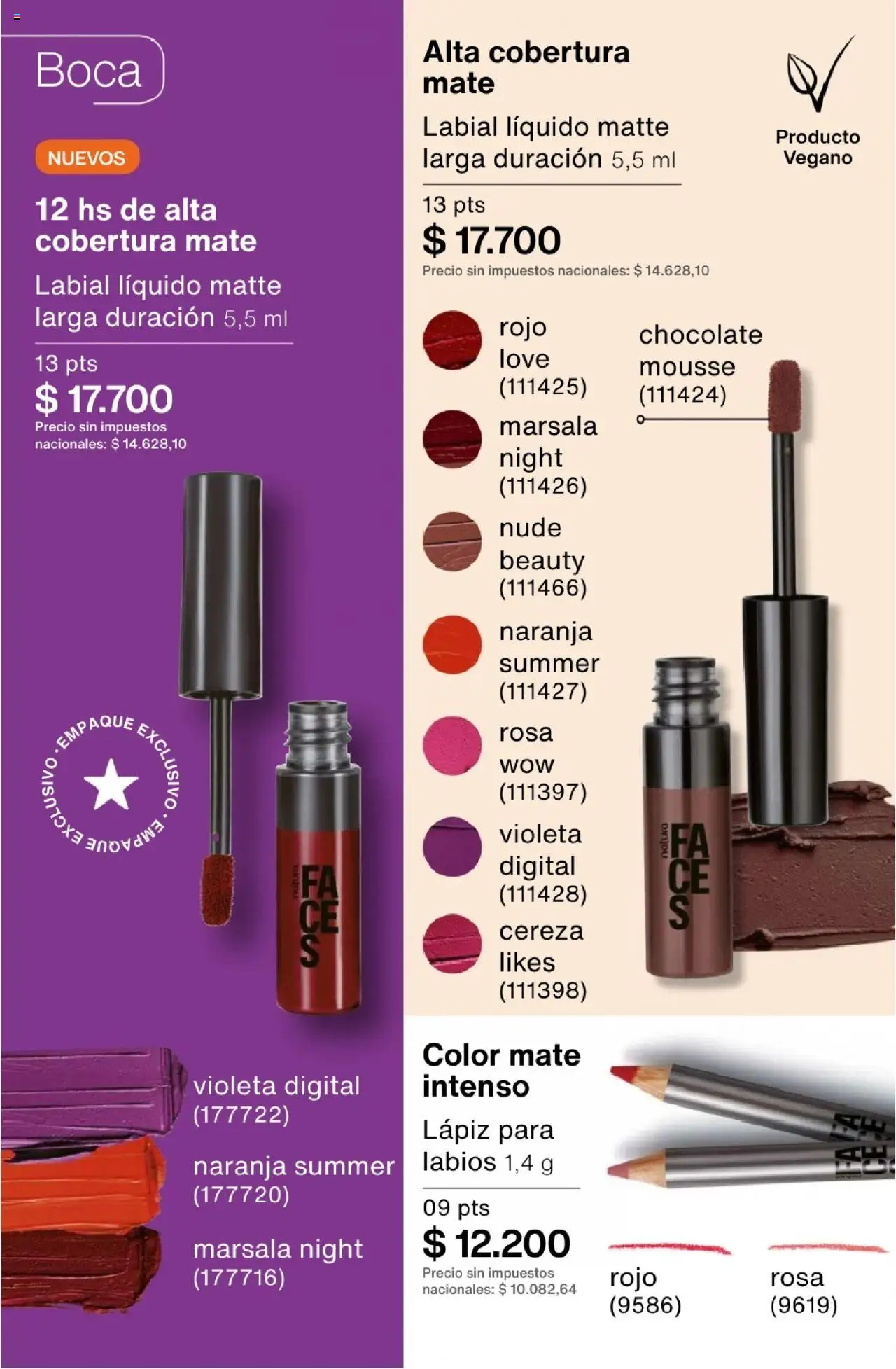 Natura - Catálogo Ciclo 15 │ válido desde el 01.10.2025 | Página: 133 | Productos: Mate, Mousse, Chocolate