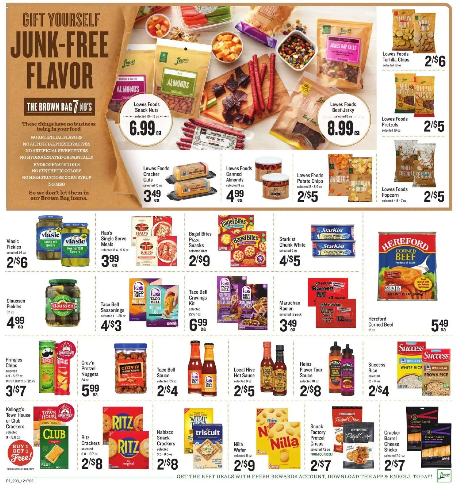 Lowes Foods Weekly Ad - SC - valid from 17.12.2025 | Page: 7 | Products: Cheese, Pizza, Rice, Beef
