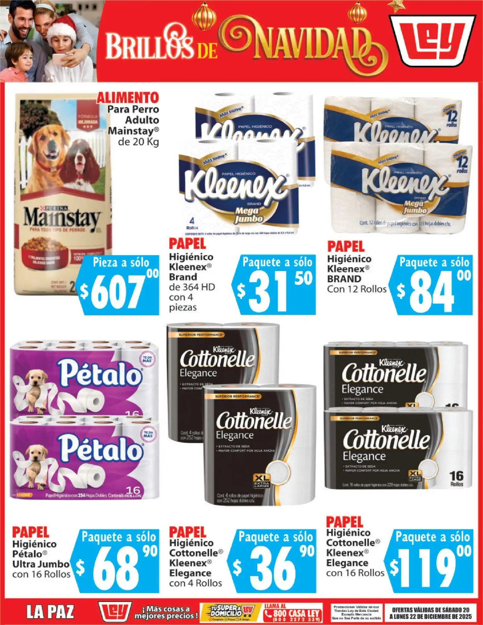 Nuevas ofertas de Casa Ley válidas en toda la República Mexicana desde el 20.12.2025. ¡Encuentra las mejores ofertas en Casa Ley folleto Brillos de Navidad! | Página: 5 | Productos: Papel higiénico