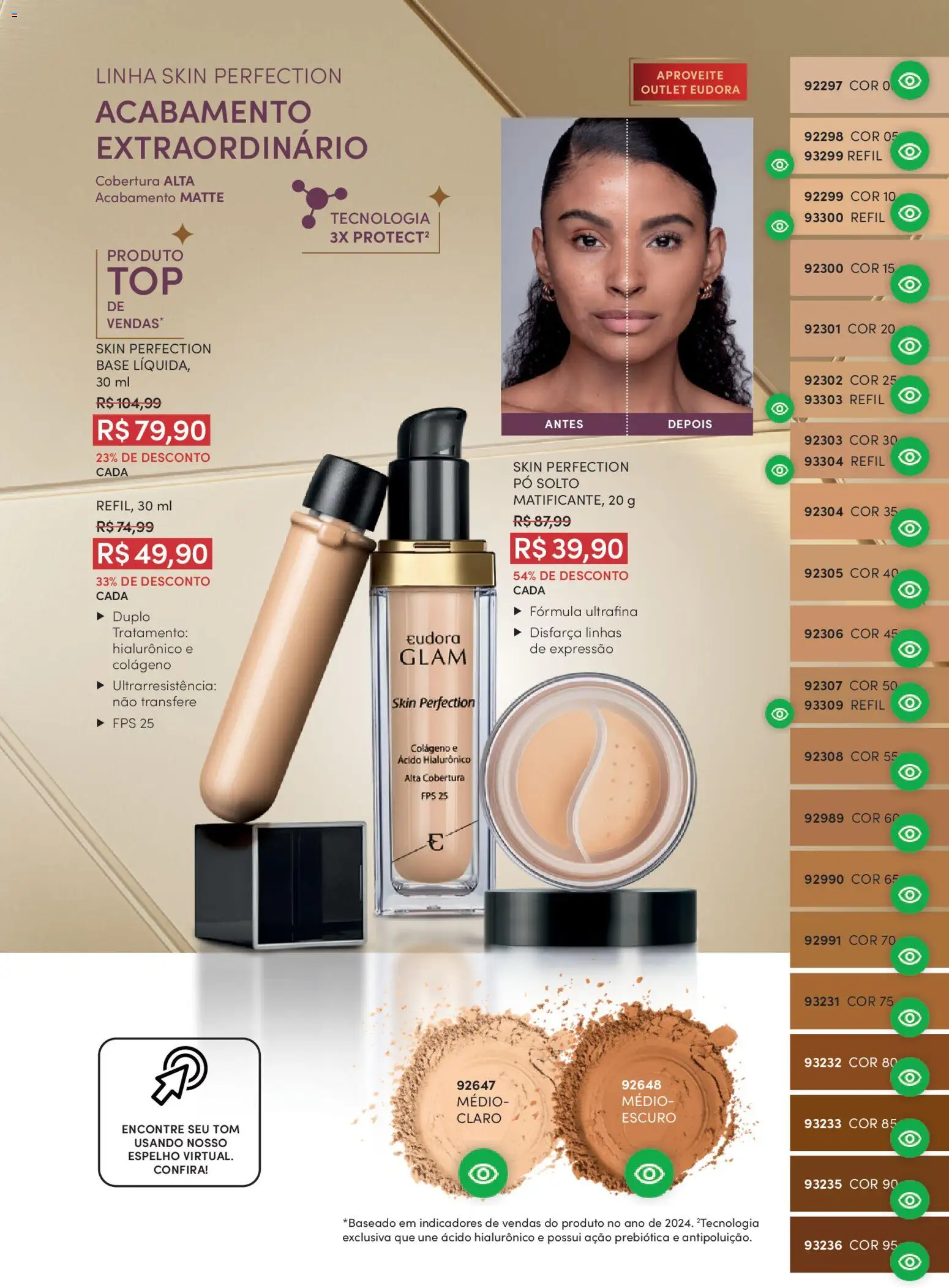 Eudora Folheto - válido de 17.12.2025 | Página: 78 | Produtos: Colágeno, Pó, Espelho, Base