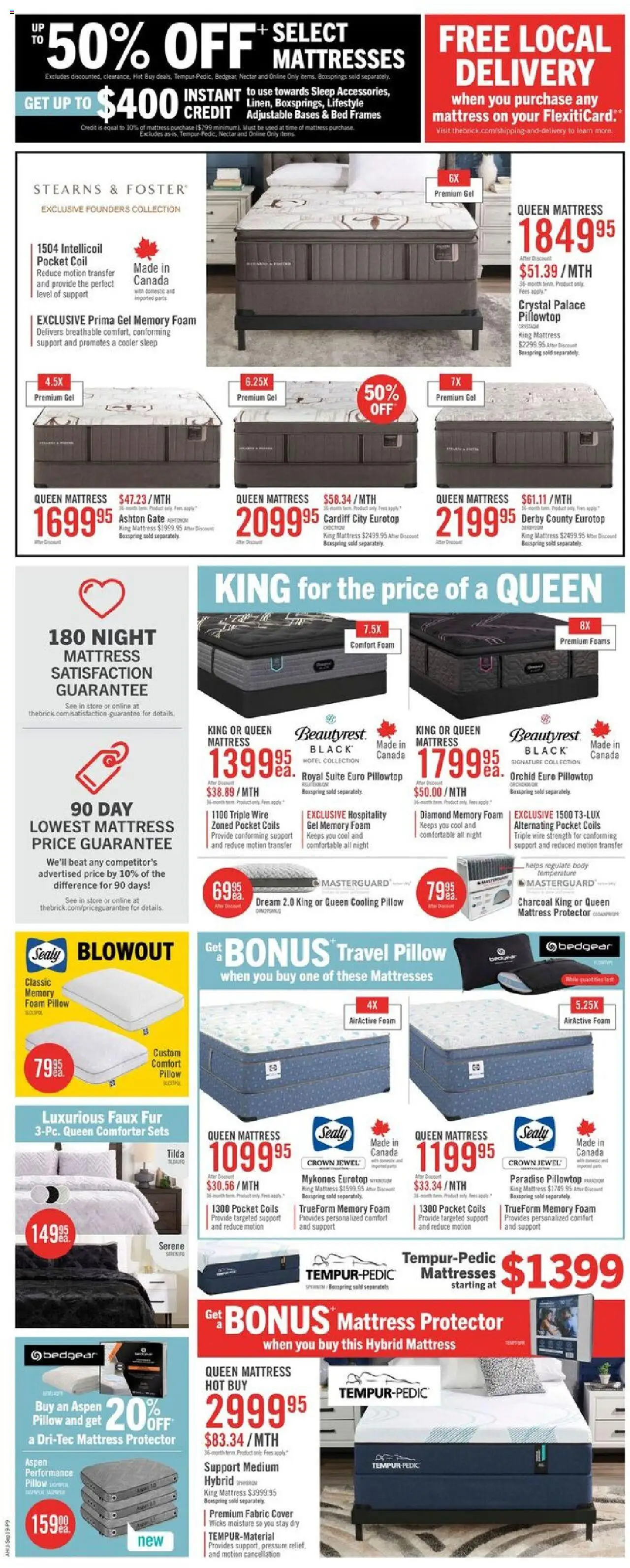 The Brick flyer valid from 19.09.2025 | Page: 13 | Products: Bed, Mattress, Pillow