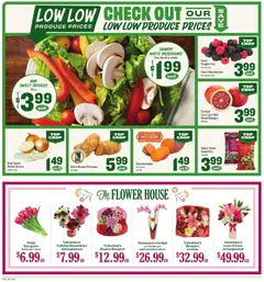Preview of Lowes Foods weekly ads valid from 11.02.2026 | Page: 2 | Products: Peppers, Mushrooms, Salad, Bag