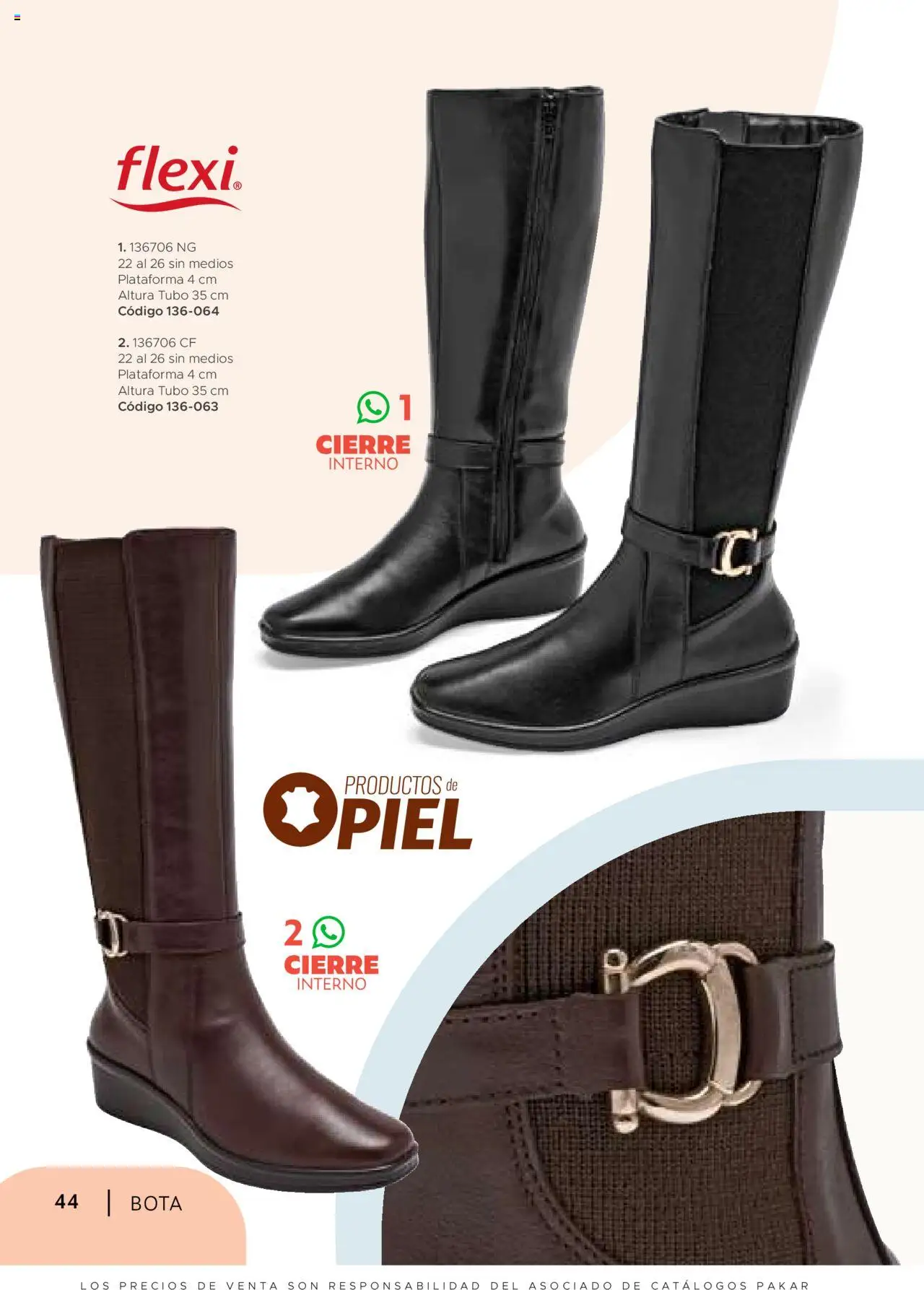 Nuevas ofertas de SC Pakar válidas en toda la República Mexicana desde el 24.07.2025. ¡Encuentra las mejores ofertas en SC Pakar - Catálogo Bota! | Página: 44