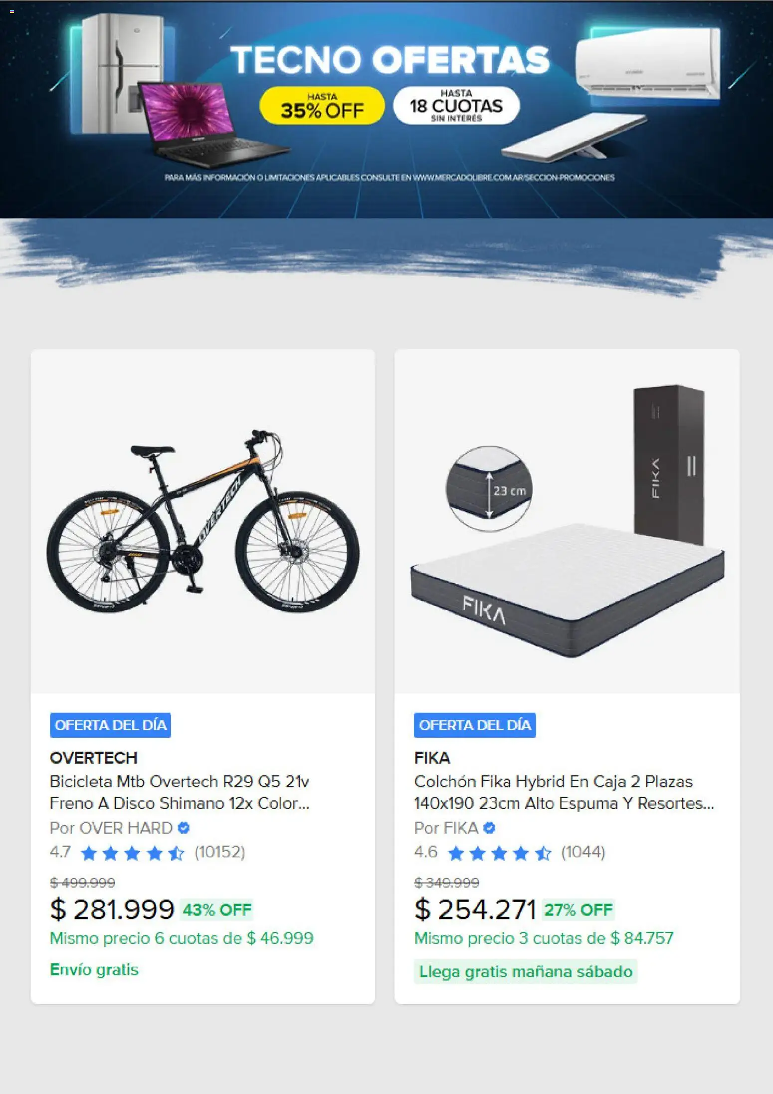 Mercado Libre catálogo │ válido desde el 16.01.2026 | Página: 5 | Productos: Disco, Colchón, Caja, Espuma