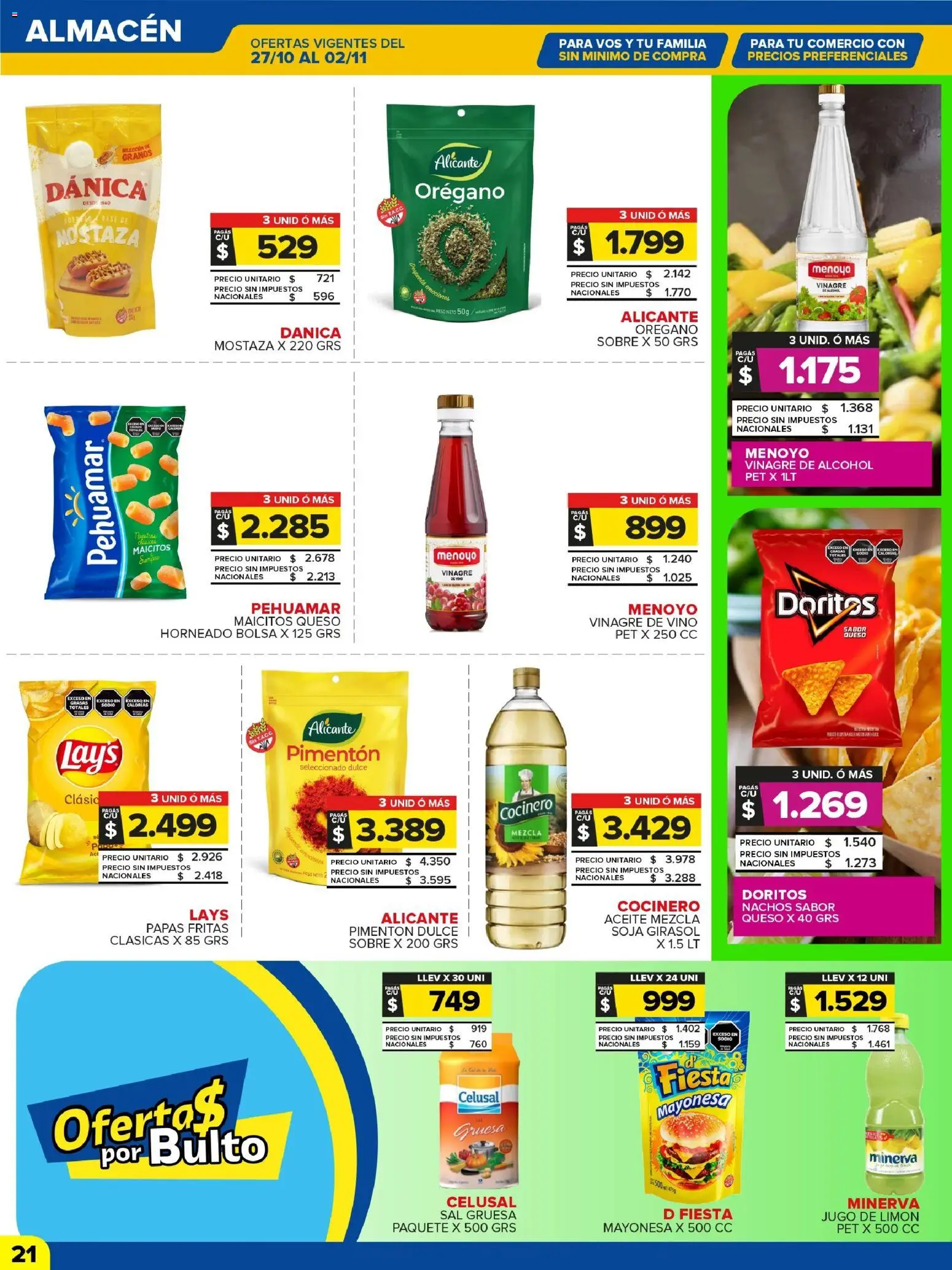 Carrefour Maxi - Catálogo - Chubut │ válido desde el 27.10.2025 | Página: 21 | Productos: Bolsa, Mayonesa, Vino, Papas fritas