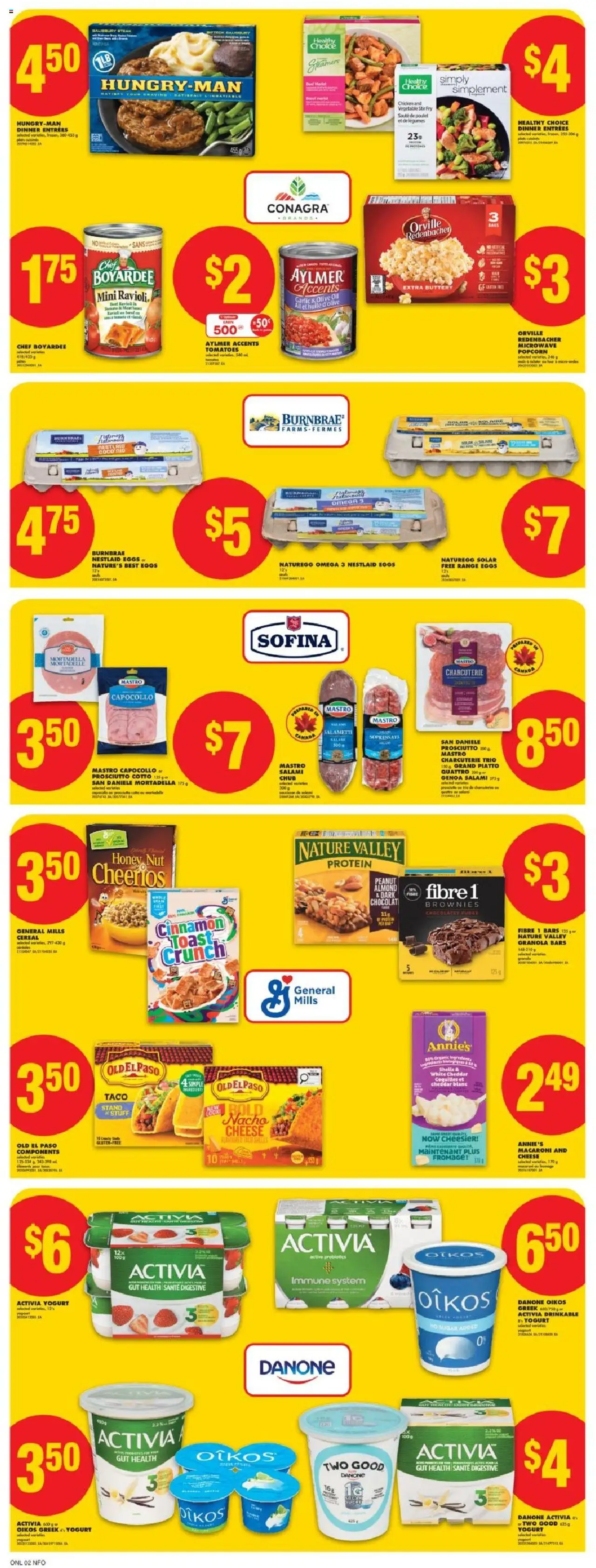 No Frills flyer valid from 09.10.2025 | Page: 8 | Products: Yogurt, Eggs, Chicken, Tomatoes