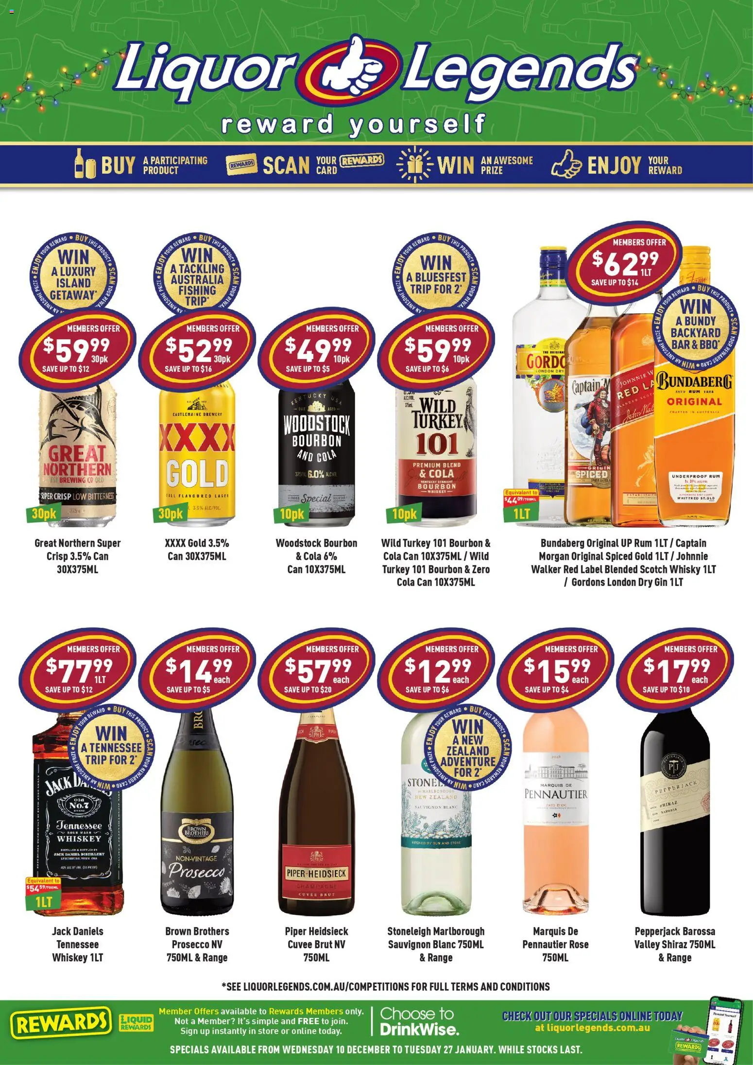 Liquor Legends catalogue - valid from 10.12.2025 | Page: 1 | Products: Gin, Whiskey, Scotch, Turkey