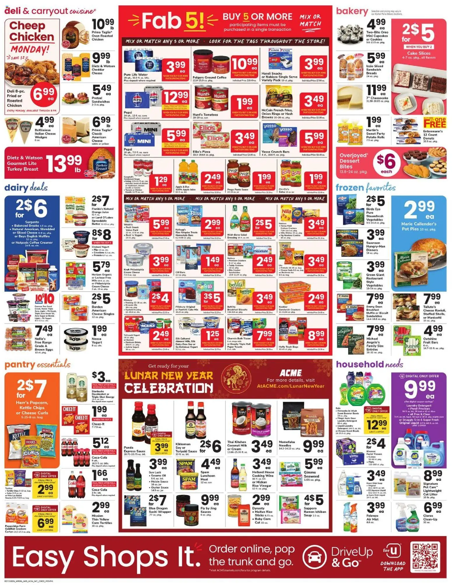 Acme Weekly Ad - valid from 13.02.2026 | Page: 2 | Products: Bakery, Milk, Eggs, Pizza