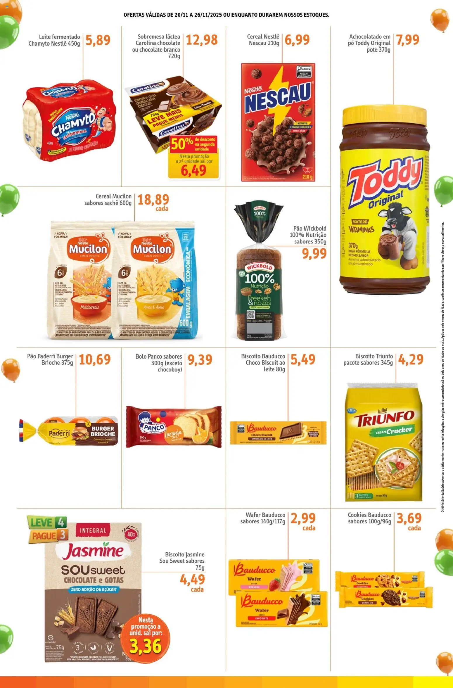 Sonda Folheto - válido de 20.11.2025 | Página: 4 | Produtos: Biscoito, Pão, Chocolate, Arroz