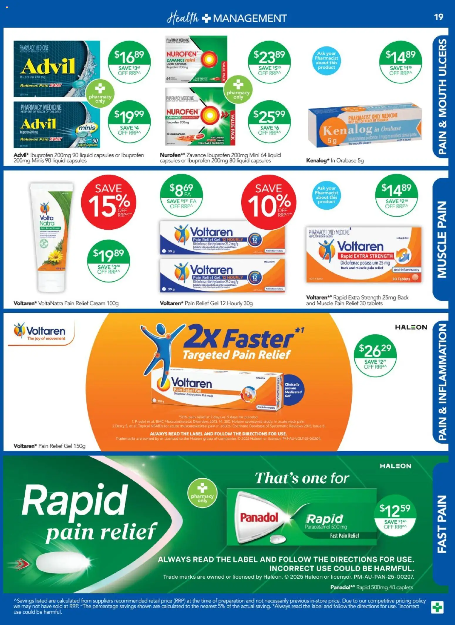 Terry White catalogue - valid from 23.10.2025 | Page: 19 | Products: Cream, Tablets, Pain relief