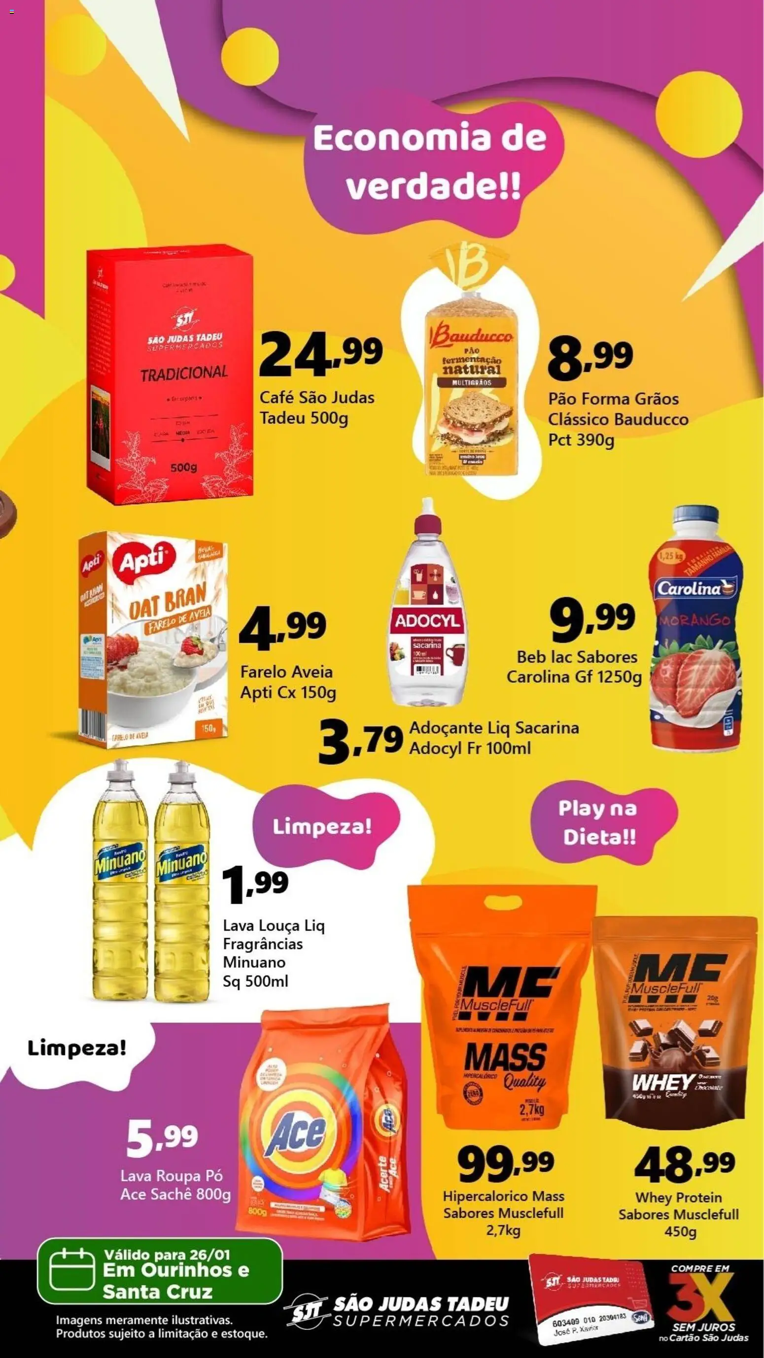 São Judas Tadeu Folheto - válido de 26.01.2026 | Página: 2 | Produtos: Pó, Pão, Café, Aveia