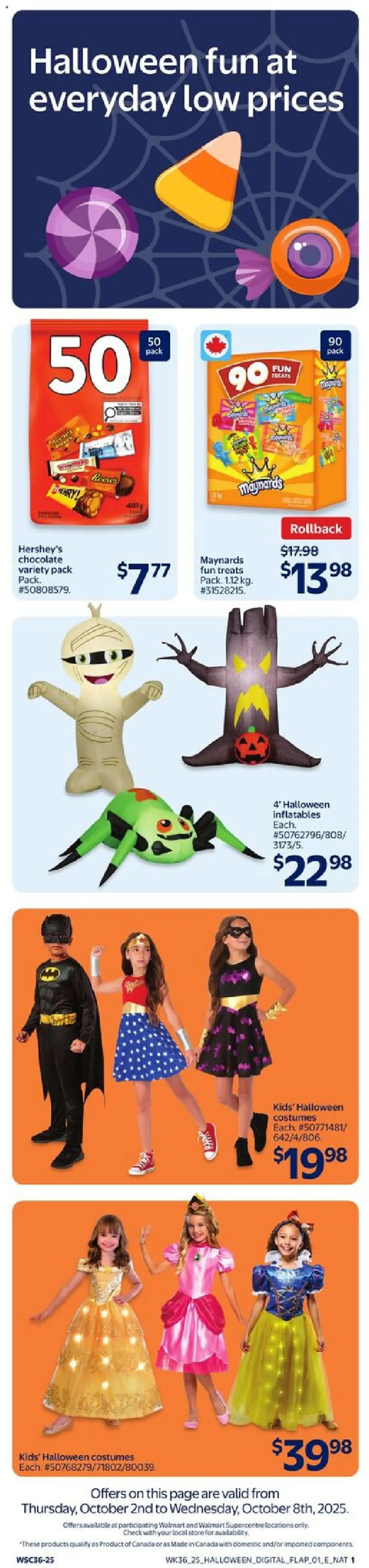 Walmart flyer valid from 02.10.2025 | Page: 4 | Products: Chocolate