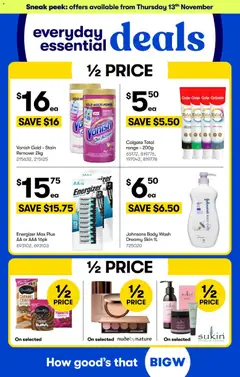 Preview of Big W Catalogue Everyday Essential Deals - valid from 10.11.2025