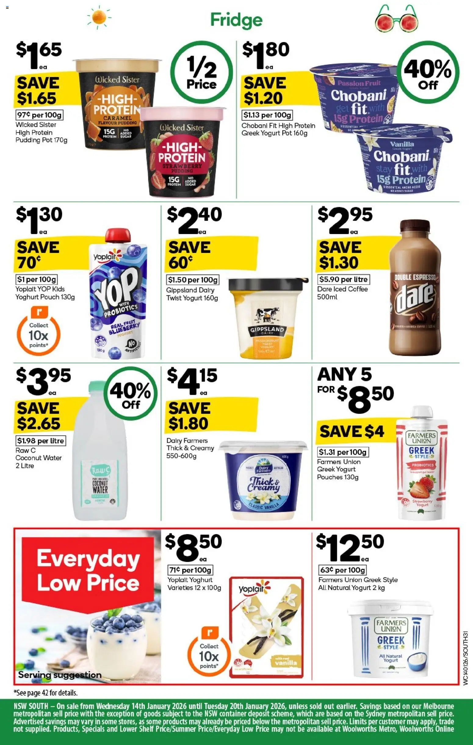 Woolworths catalogue - valid from 14.01.2026 | Page: 31 | Products: Yoghurt, Coffee, Passionfruit, Pudding