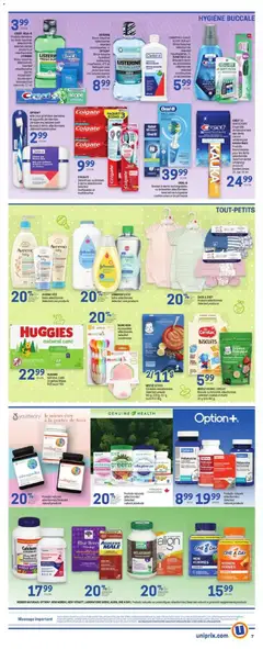 Preview of Uniprix weekly flyer / circulaire from shop Uniprix valid from 25.12.2025 | Page: 7 | Products: Brush, Bath