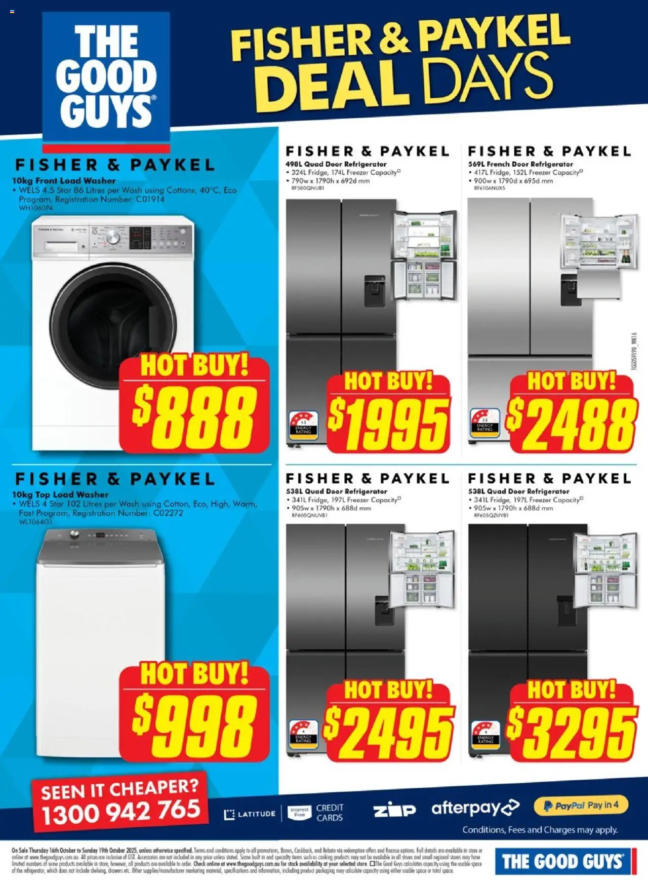 The Good Guys catalogue - valid from 15.10.2025 | Page: 2 | Products: Door, Freezer, Refrigerator, Washer