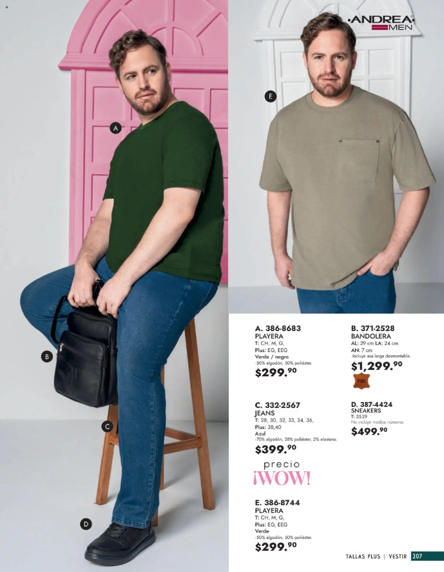 Nuevas ofertas de Andrea válidas en toda la República Mexicana desde el 25.01.2026. ¡Encuentra las mejores ofertas en Andrea catálogo Vestir Caballero ! | Página: 49