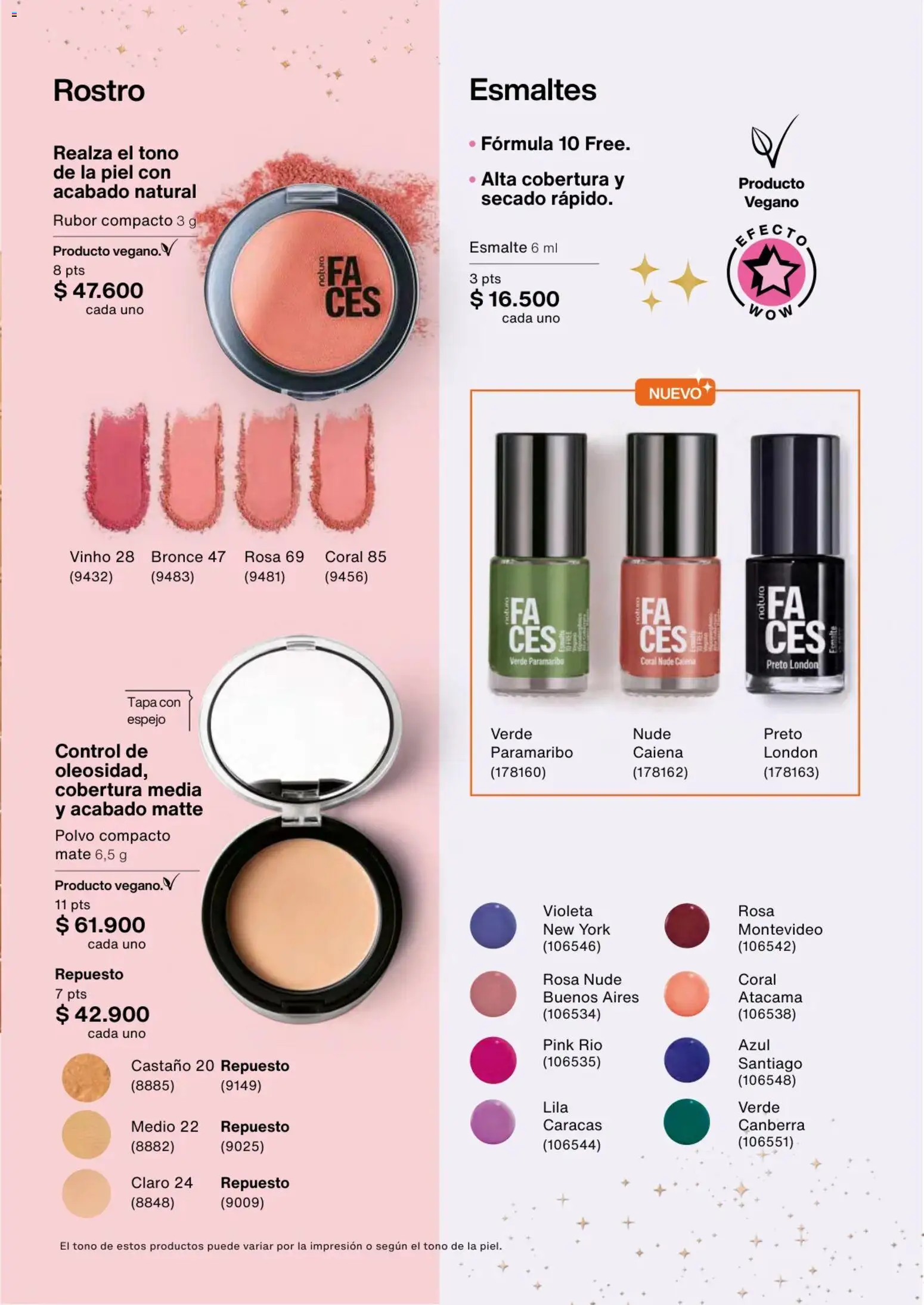 Natura revista - valida desde el 13.11.2025 | Página: 113 | Productos: Polvo compacto, Rubor, Espejo, Polvo