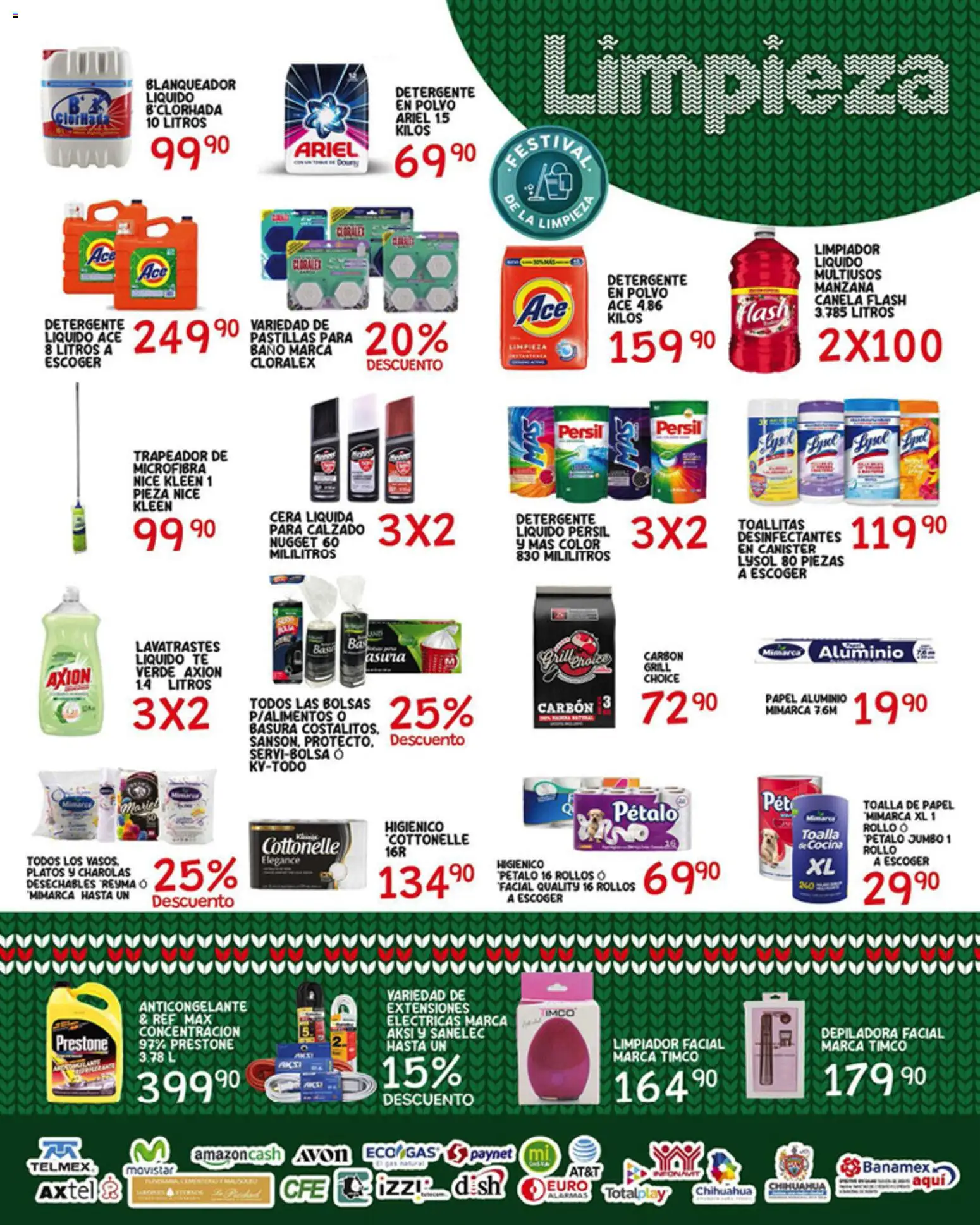 Nuevas ofertas de Alsuper válidas en toda la República Mexicana desde el 28.11.2025. ¡Encuentra las mejores ofertas en Alsuper folleto Chihuahua Capital! | Página: 5 | Productos: Detergente, Manzana, Depiladora, Baño