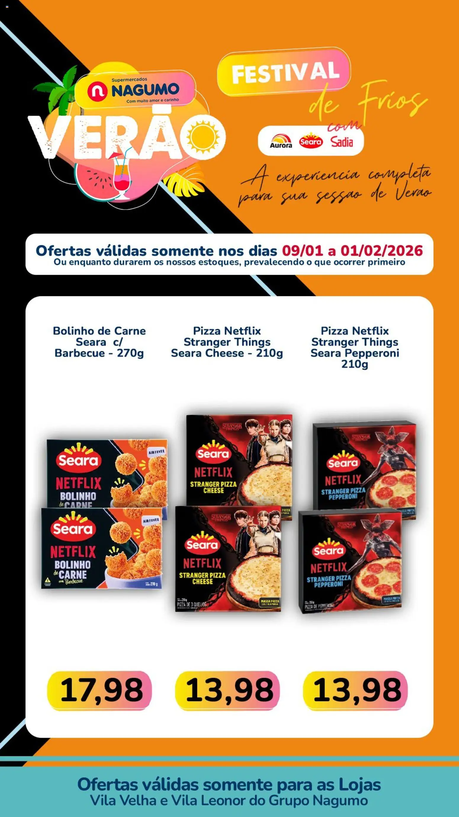 Nagumo Folheto - válido de 09.01.2026 | Página: 2 | Produtos: Air fryer, Pizza, Carne, Massa