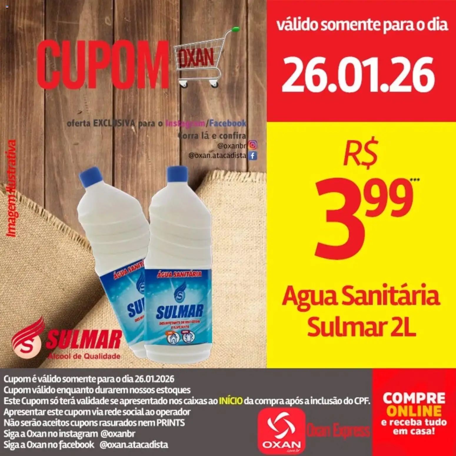 Oxan Atacadista Folheto - válido de 26.01.2026 | Página: 5 | Produtos: Desinfetante, Água sanitária