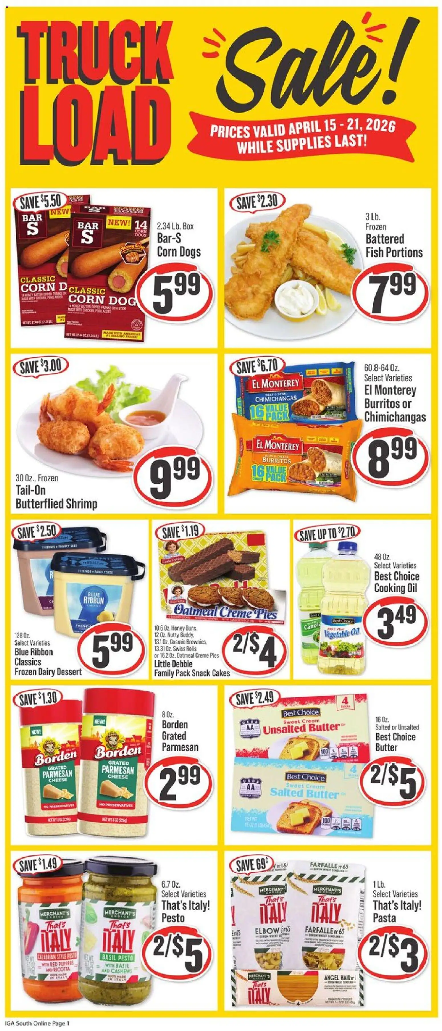 IGA Weekly Ad - valid from 15.04.2026 | Page: 6 | Products: Box, Cheese, Oil, Cream