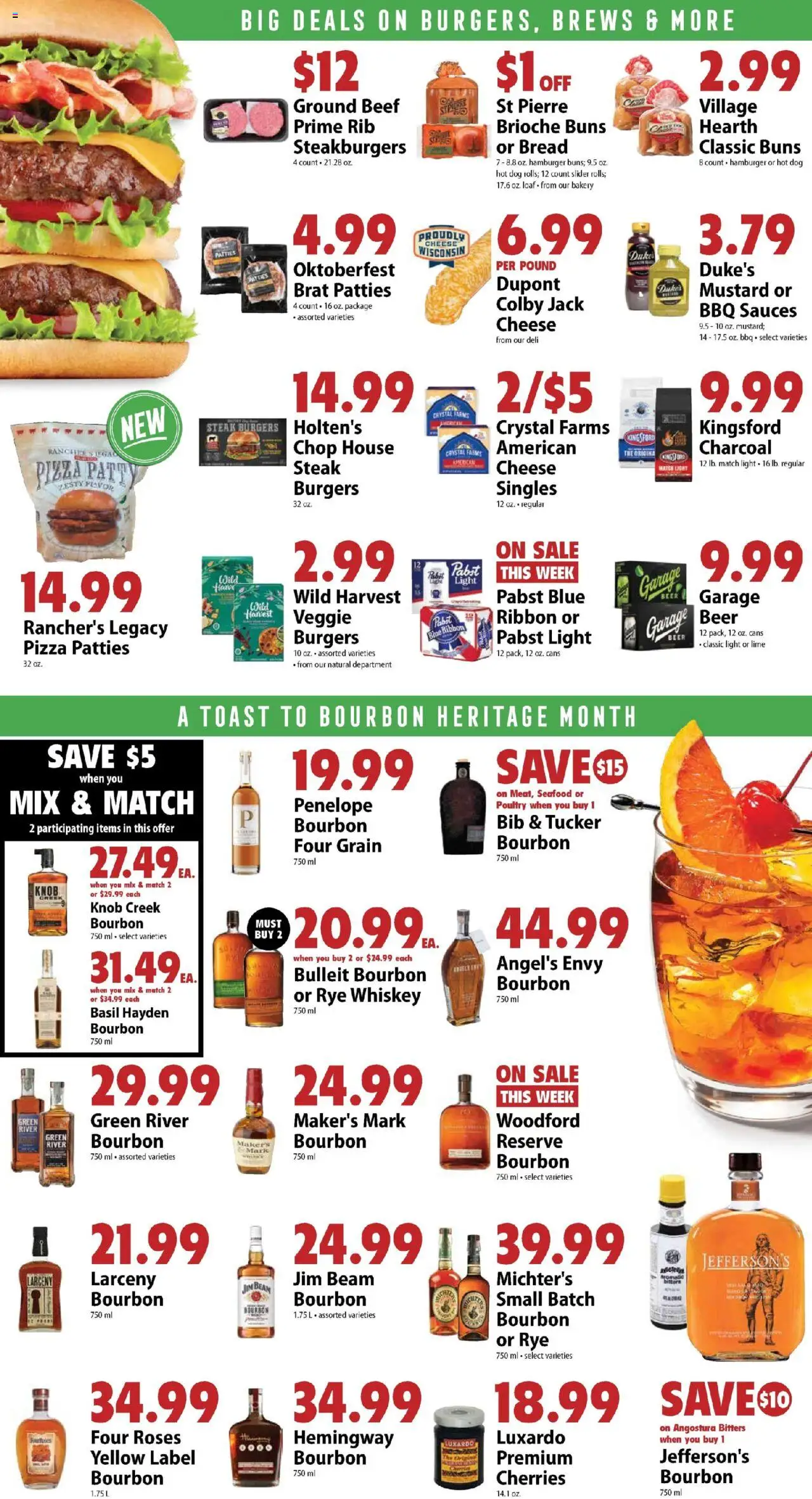 Festival Foods Weekly Ad - valid from 10.09.2025 | Page: 5 | Products: Cheese, Bread, Bourbon, Seafood