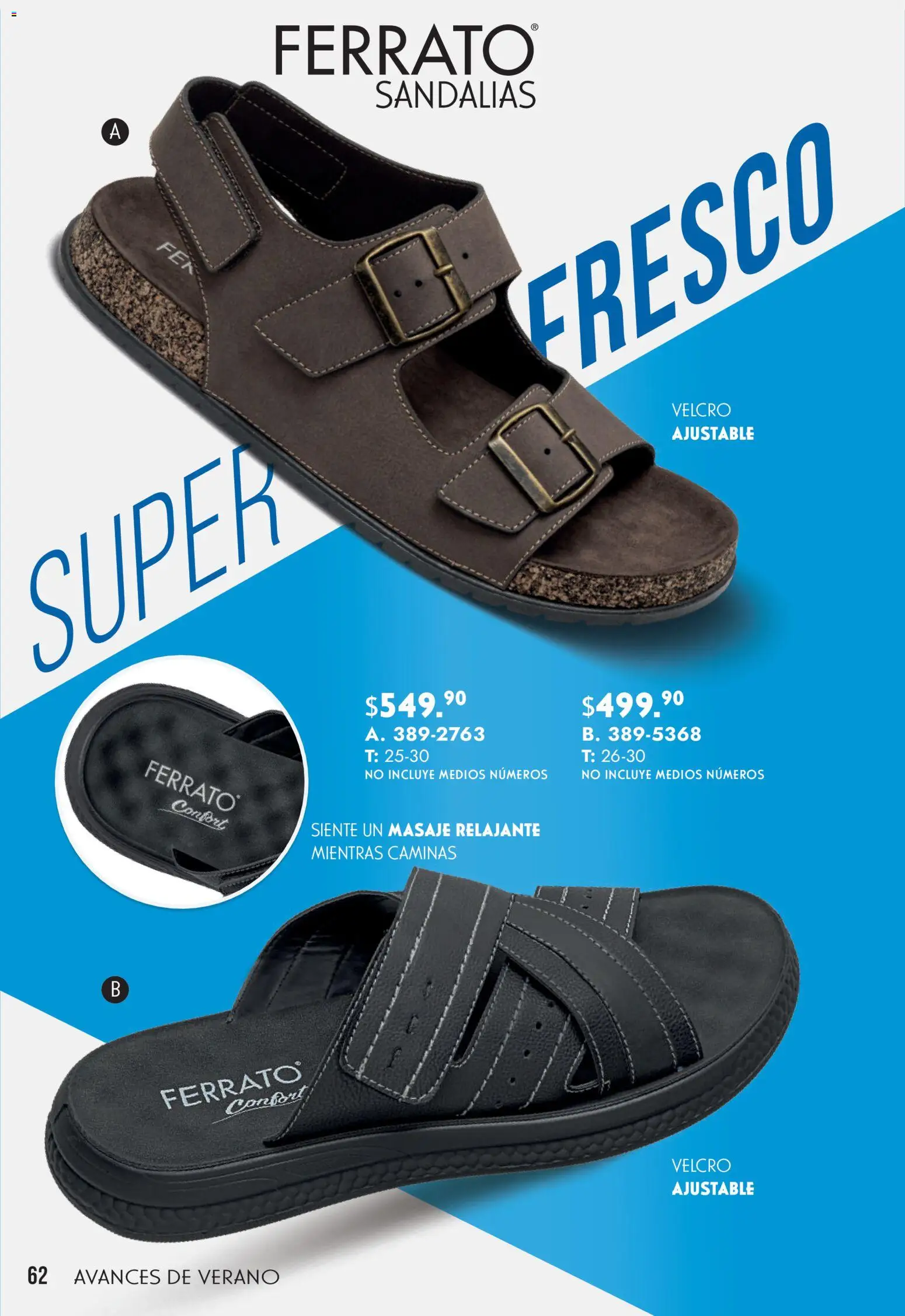 Nuevas ofertas de Andrea válidas en toda la República Mexicana desde el 22.03.2026. ¡Encuentra las mejores ofertas en Andrea catálogo Avances de Verano! | Página: 62 | Productos: Sandalias