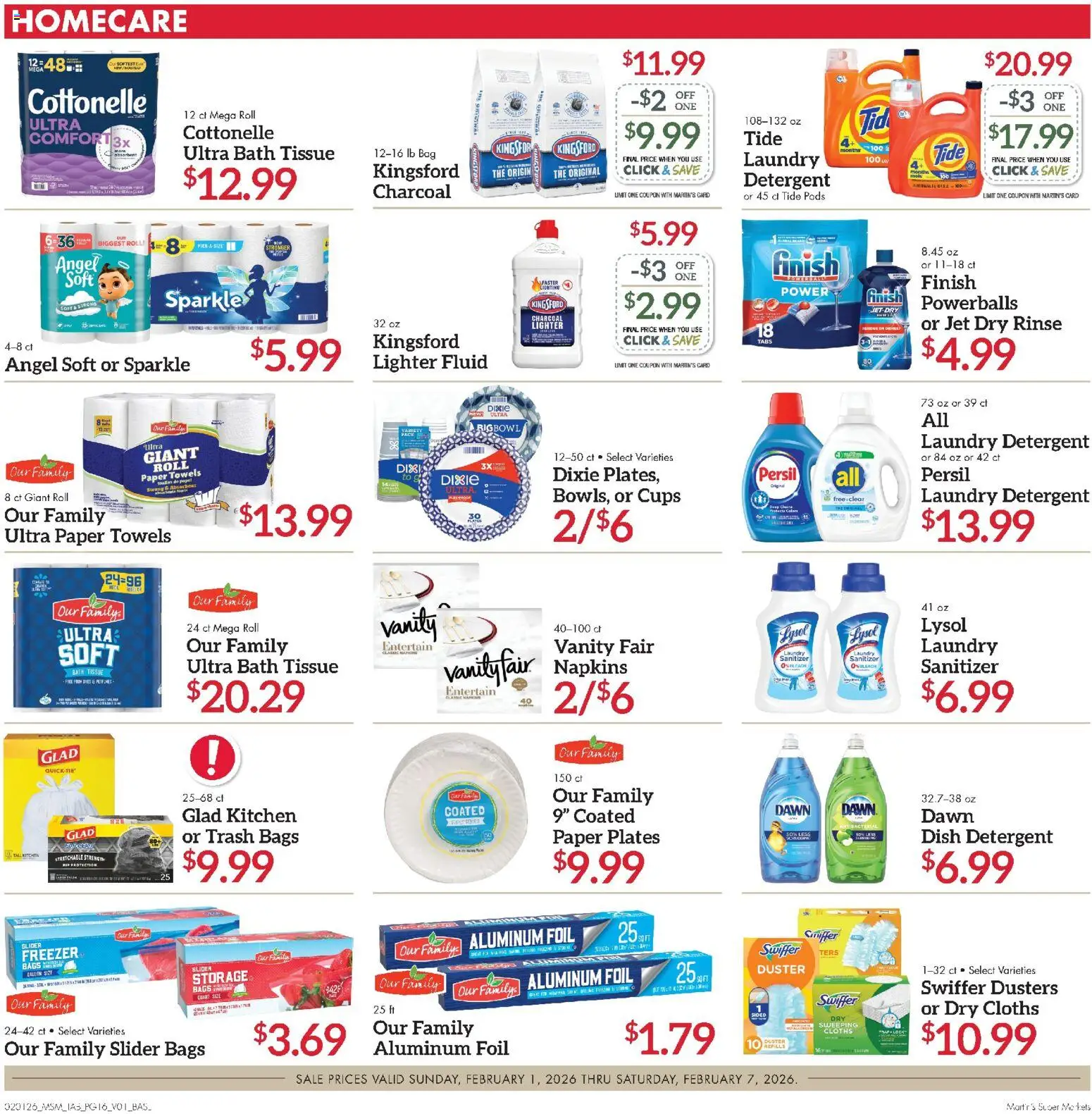 Martin’s Weekly Ad - valid from 01.02.2026 | Page: 16 | Products: Bath, Lighter, Bag, Freezer