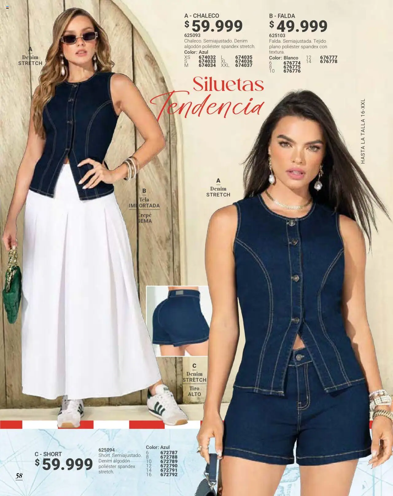 Carmel revista - valida desde el 01.09.2025 | Página: 59 | Productos: Algodón, Falda, Short, Chaleco