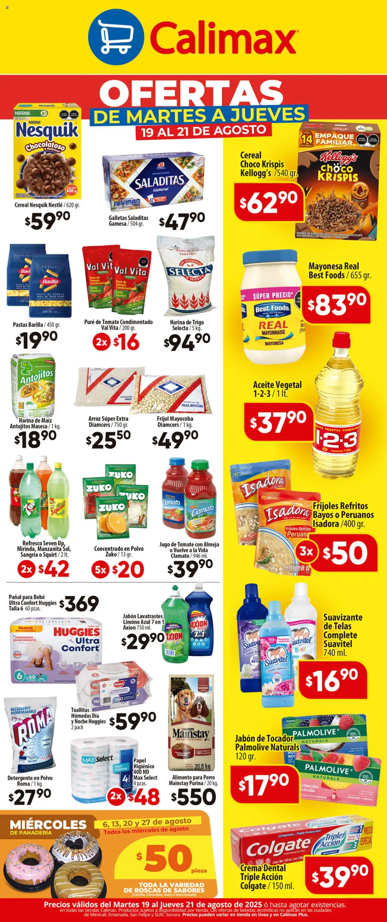 Nuevas ofertas de Calimax válidas en toda la República Mexicana desde el 19.08.2025. ¡Encuentra las mejores ofertas en Calimax folleto! | Página: 2 | Productos: Suavizante, Papel higiénico, Fragancia, Jabón