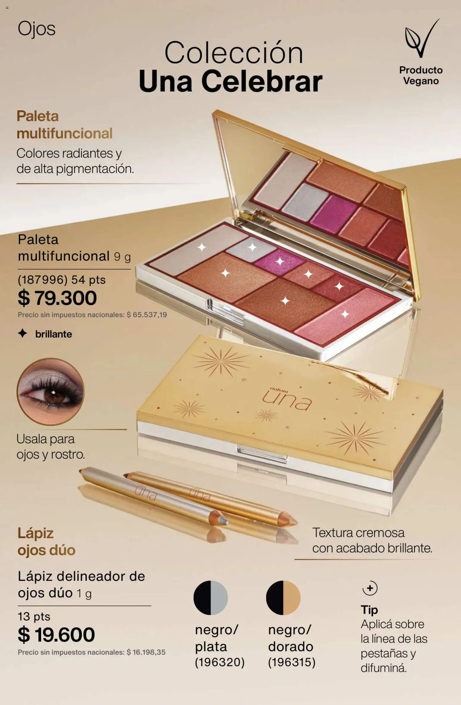 Catálogo Natura Ciclo 1/2026 │ válido desde el 06.01.2026 | Página: 127 | Productos: Sobre, Delineador de ojos, Delineador, Paleta