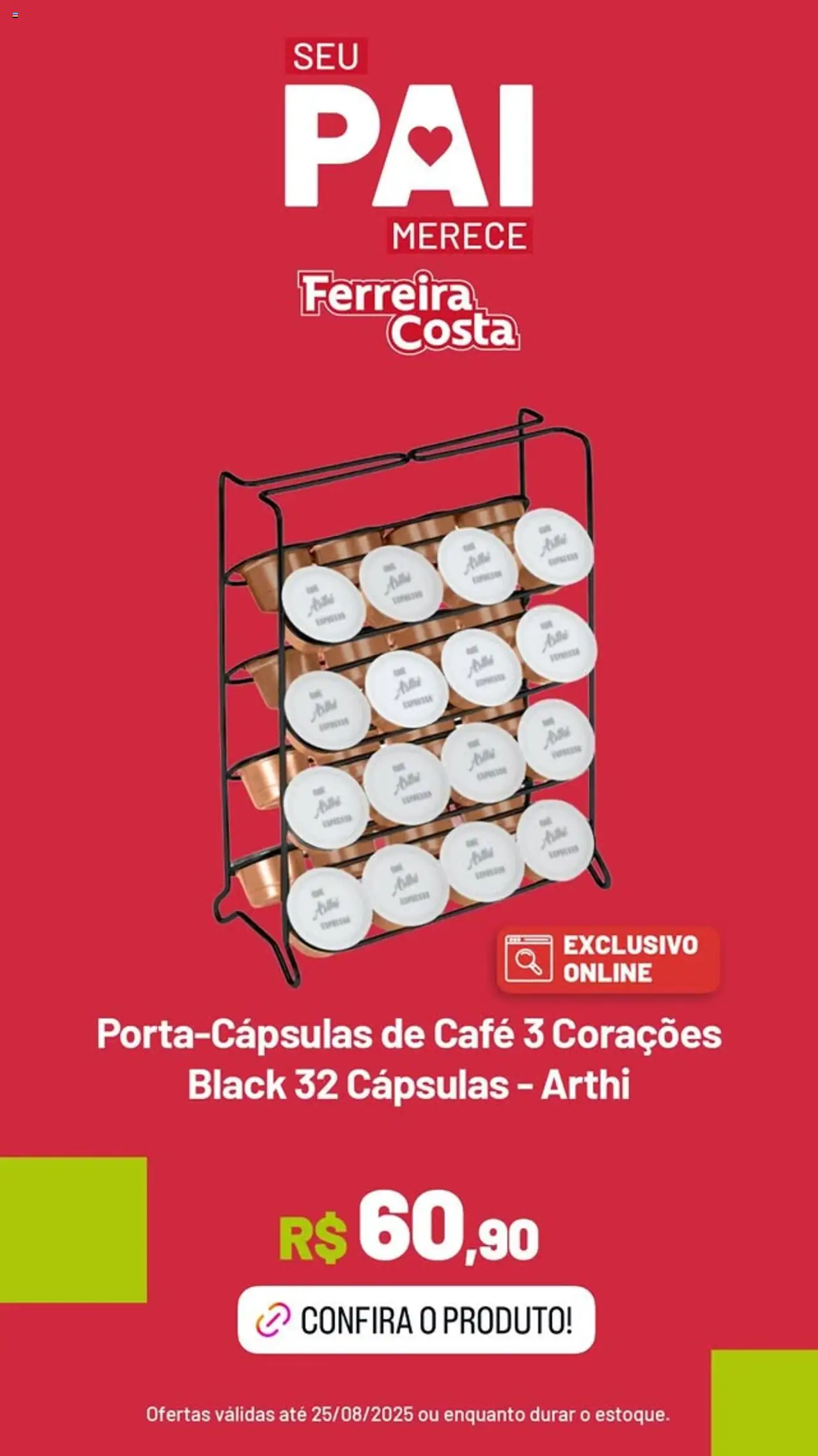 Ferreira Costa Folheto - válido de 06.08.2025 | Página: 3 | Produtos: Café