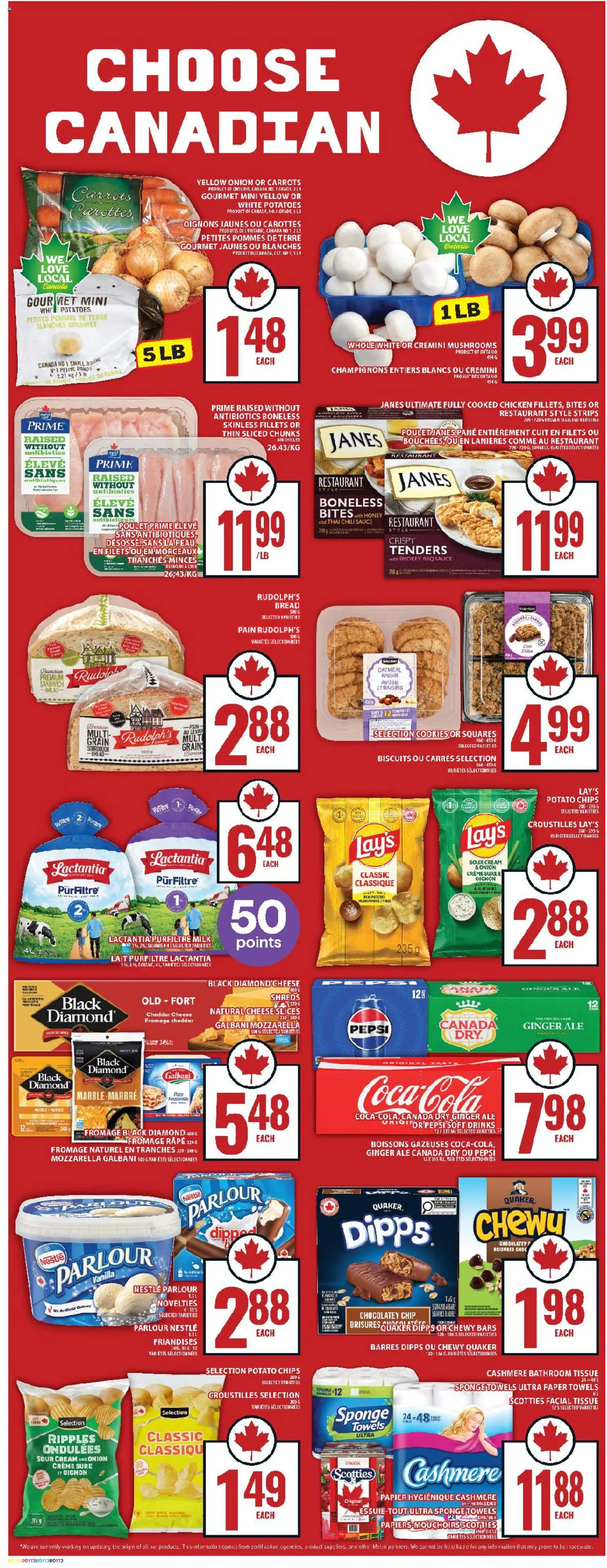 Food Basics flyer valid from 26.02.2026 | Page: 6 | Products: Sour cream, Cream, Cookies, Cheese
