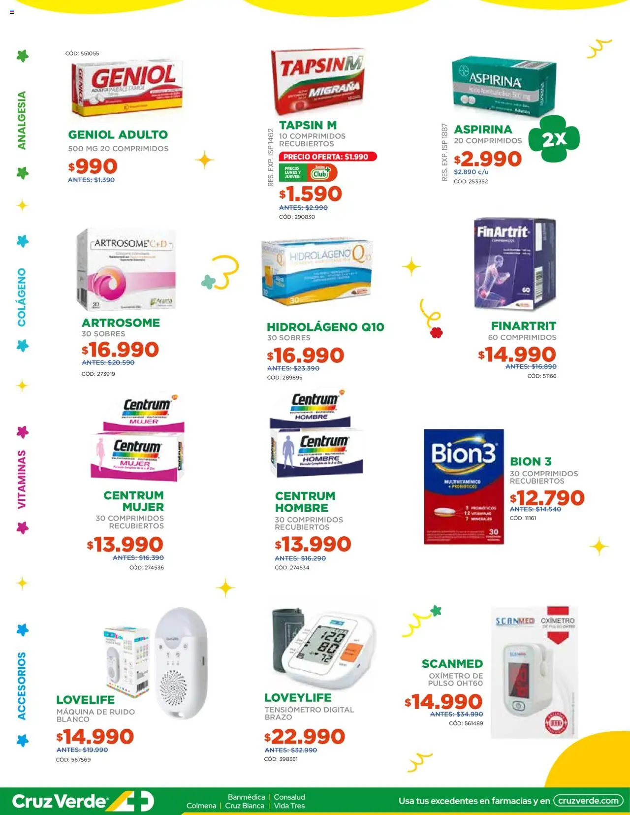 Flyer Ofertas Segunda Quincena Cruz Verde │ válido desde el 15.09.2025 | Página: 2 | Productos: Tensiómetro, Vitaminas