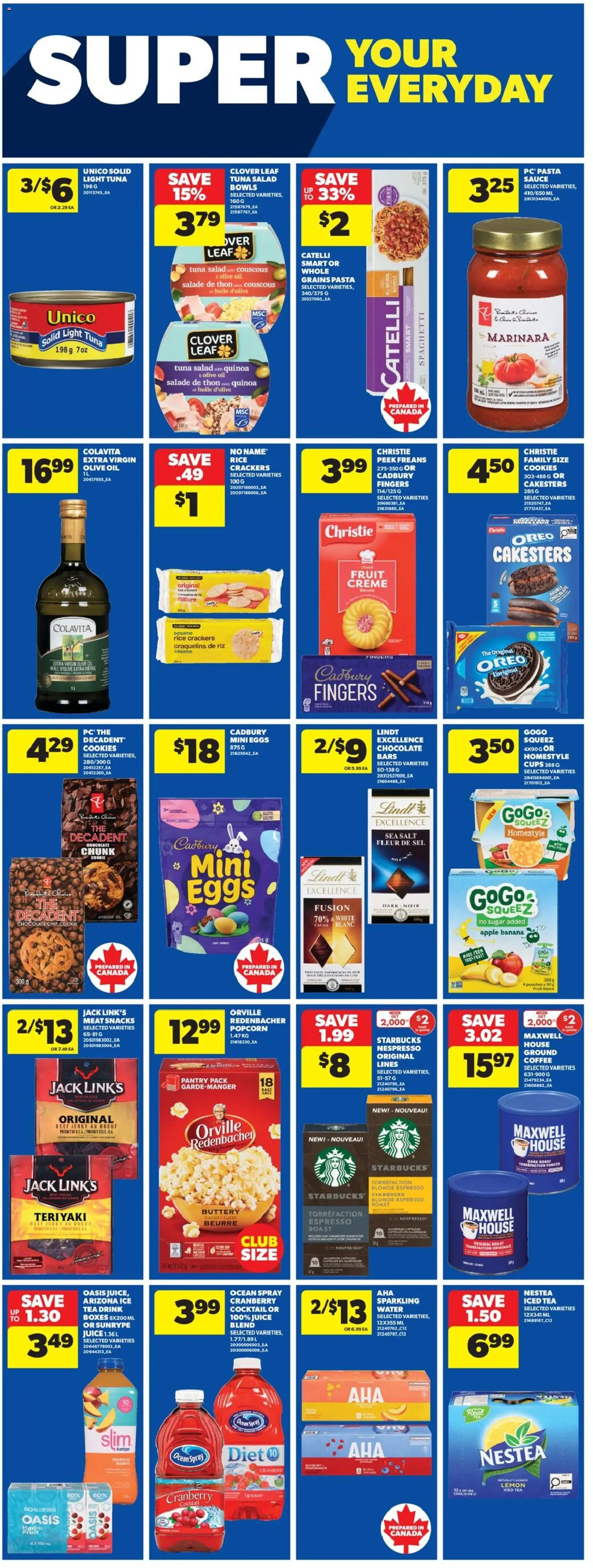 Real Canadian Superstore flyer valid from 26.02.2026 | Page: 18 | Products: Tea, Beef, Eggs, Juice