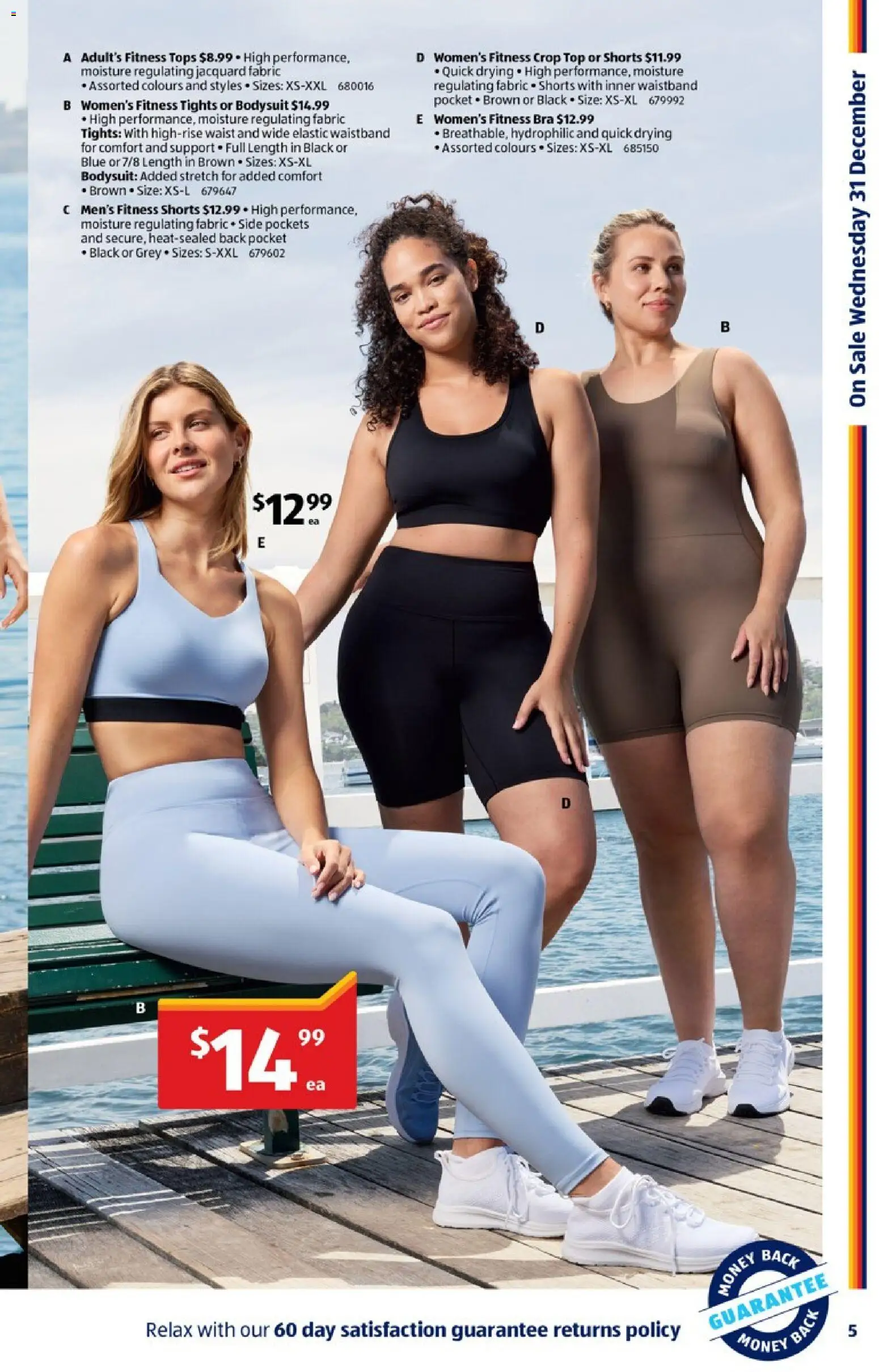 Aldi catalogue - valid from 31.12.2025 | Page: 5 | Products: Bodysuit, Bra, Shorts, Tights