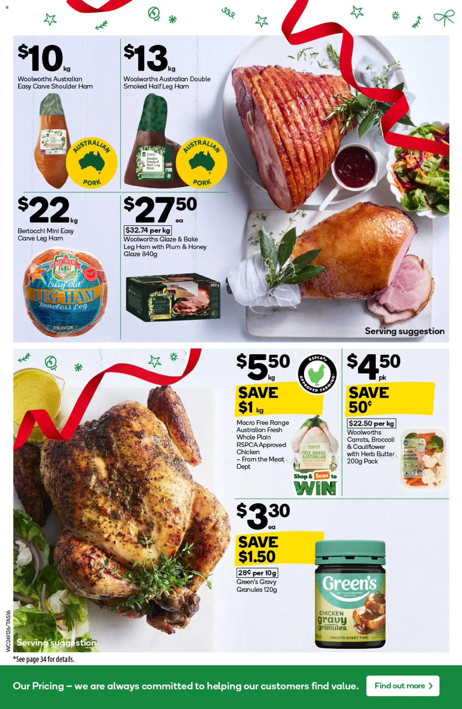 Woolworths catalogue - valid from 26.11.2025 | Page: 16 | Products: Butter, Pork, Meat, Cauliflower