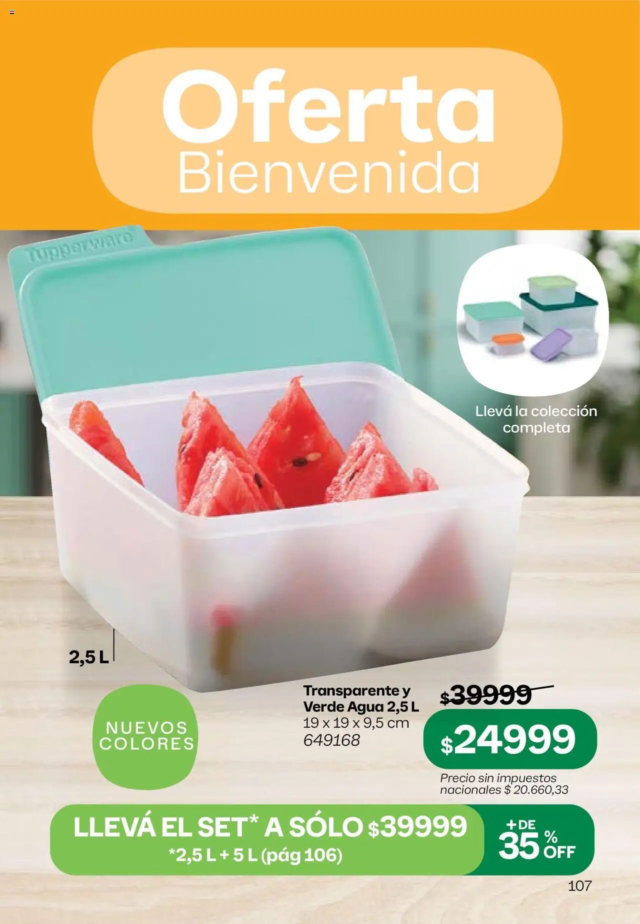 Tupperware Folleto │ válido desde el 08.09.2025 | Página: 108 | Productos: Agua