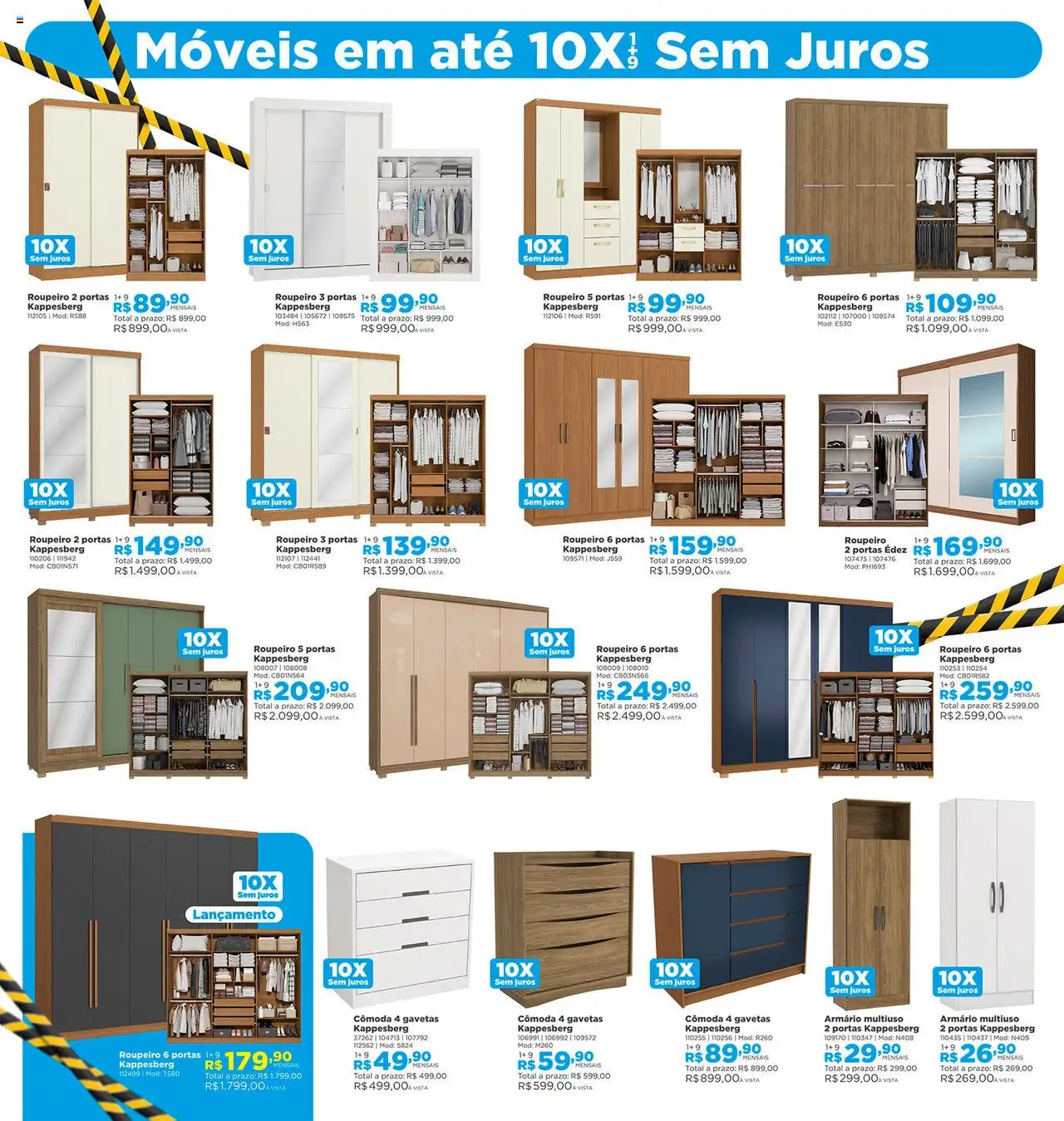 Lojas Solar Folheto - válido de 01.10.2025 | Página: 9 | Produtos: Cômoda, Armário
