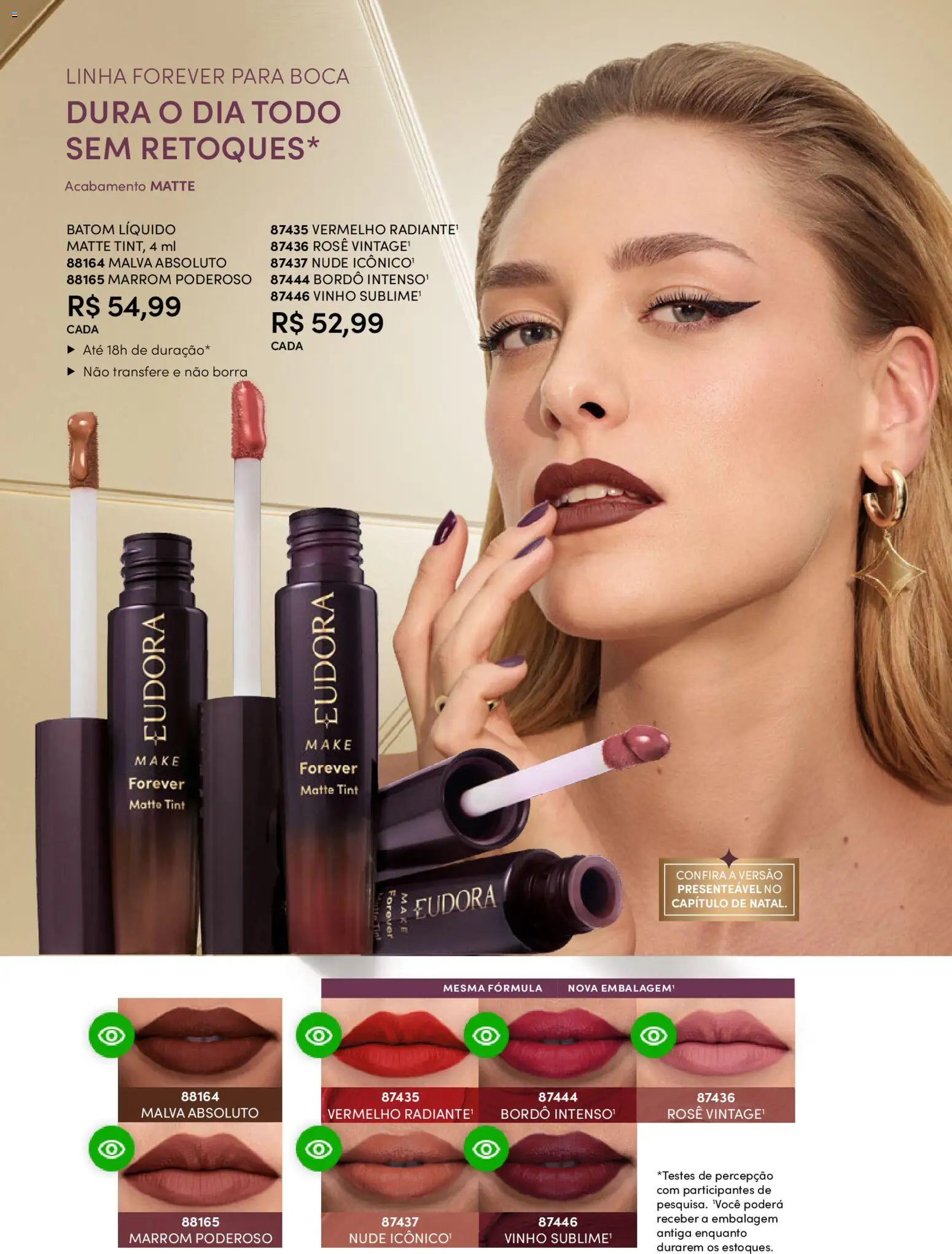 Eudora Folheto - válido de 29.10.2025 | Página: 83 | Produtos: Batom, Vinho