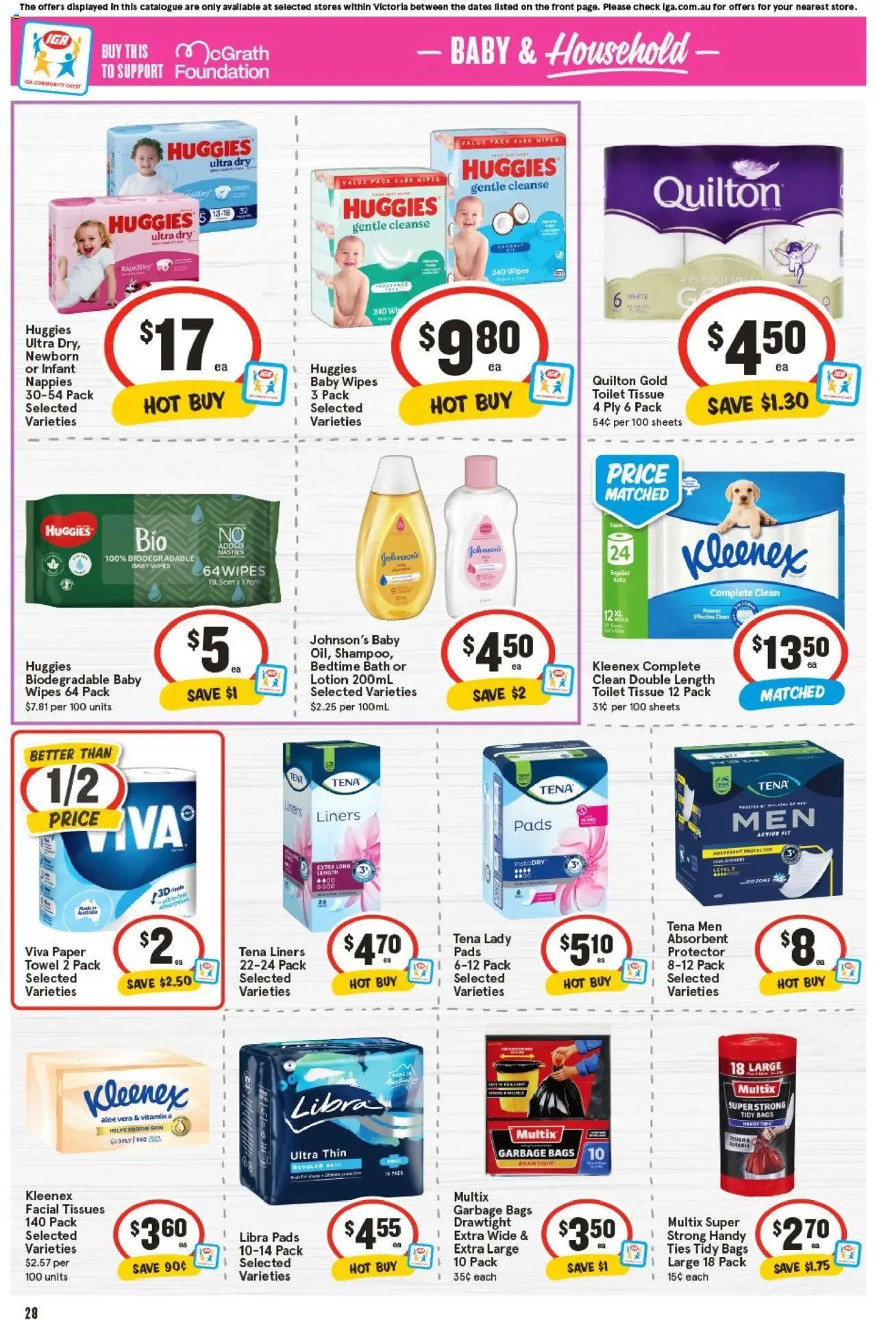 IGA catalogue - valid from 24.09.2025 | Page: 31 | Products: Household, Lotion, Tissues, Vitamin
