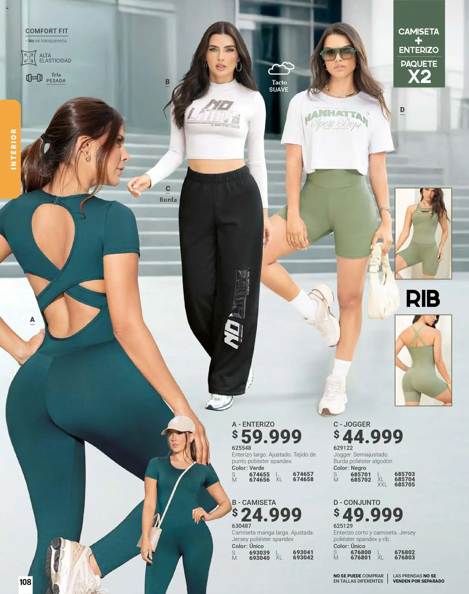 Carmel revista - valida desde el 01.01.2026 | Página: 108 | Productos: Algodón, Camiseta, Conjunto, Enterizo