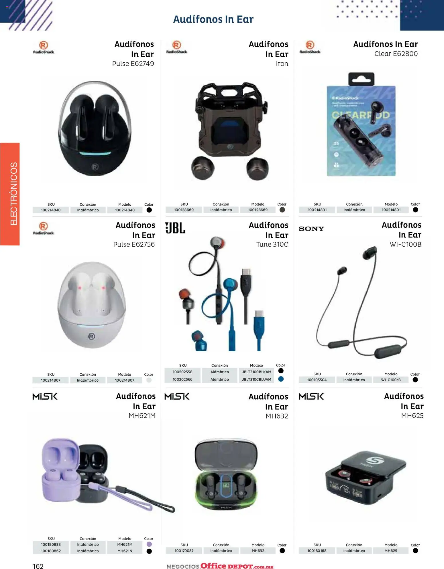 Nuevas ofertas de Office Depot válidas en toda la República Mexicana desde el 12.01.2026. ¡Encuentra las mejores ofertas en Office Depot catálogo 2026! | Página: 164 | Productos: Radio, Audífonos