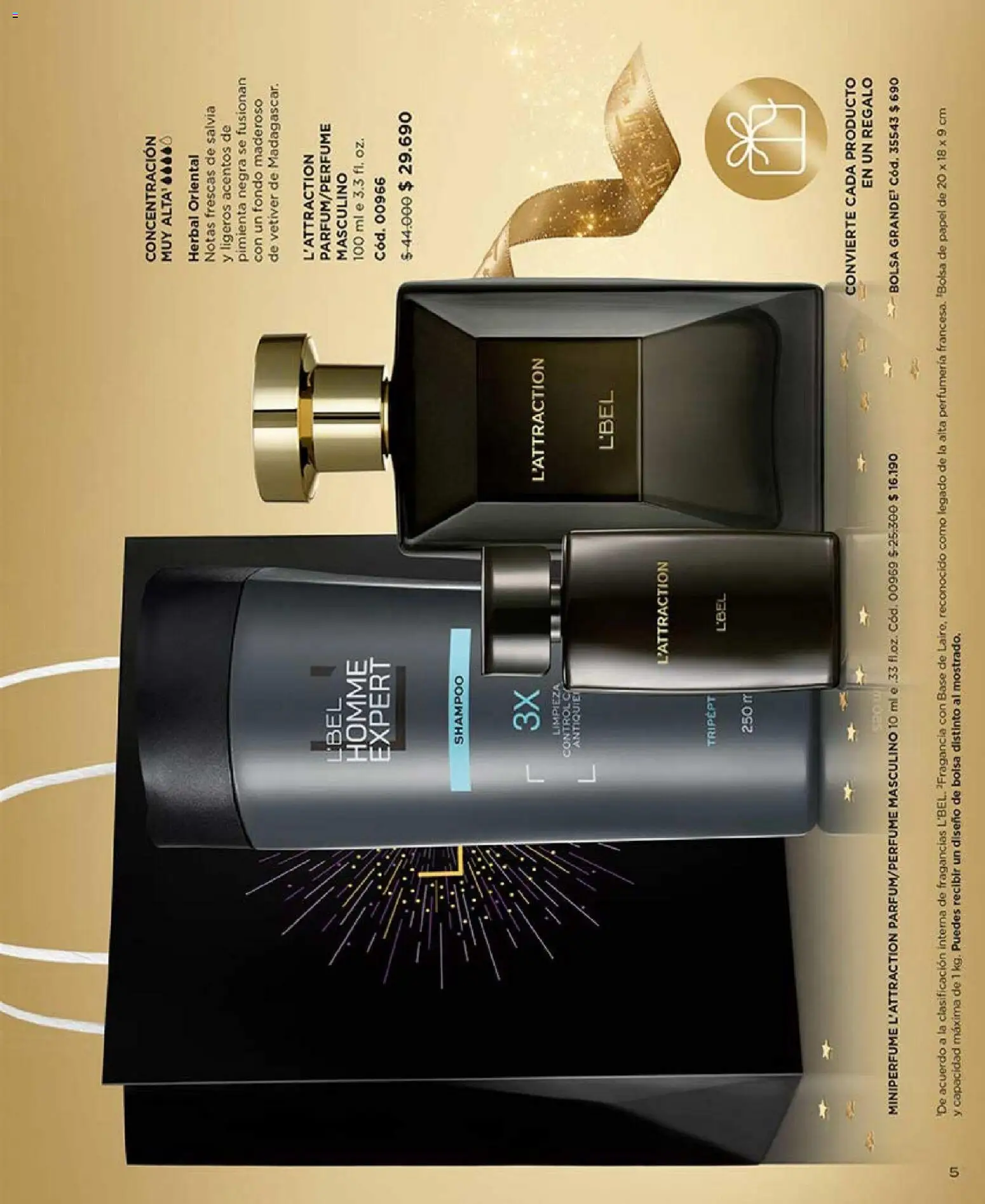 Catálogo L'Bel Campaña 18 │ válido desde el 30.11.2025 | Página: 5 | Productos: Pimienta, Bolsa, Base, Shampoo