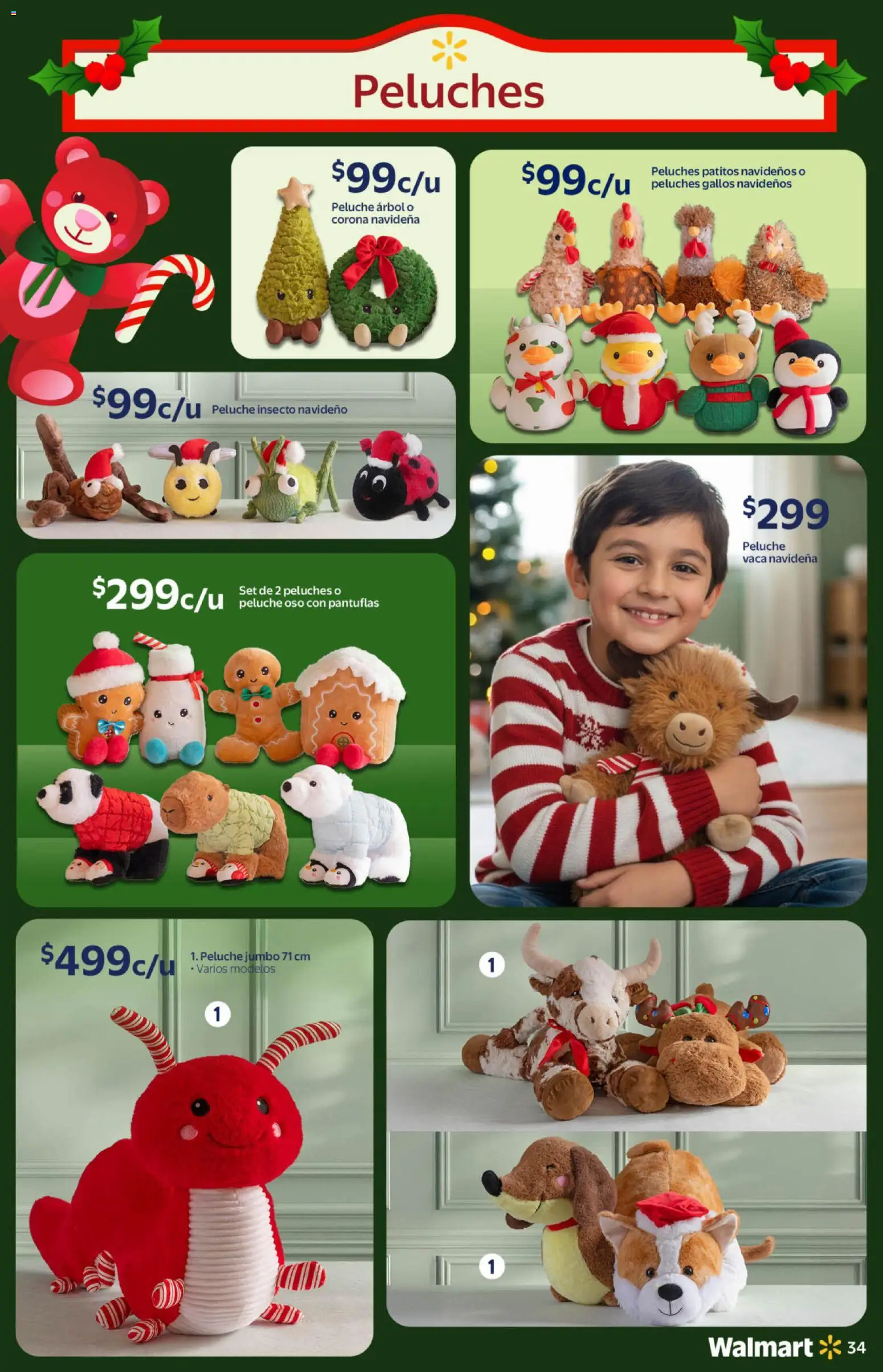 Nuevas ofertas de Walmart válidas en toda la República Mexicana desde el 21.10.2025. ¡Encuentra las mejores ofertas en Walmart catálogo Navidad! | Página: 34 | Productos: Pantuflas