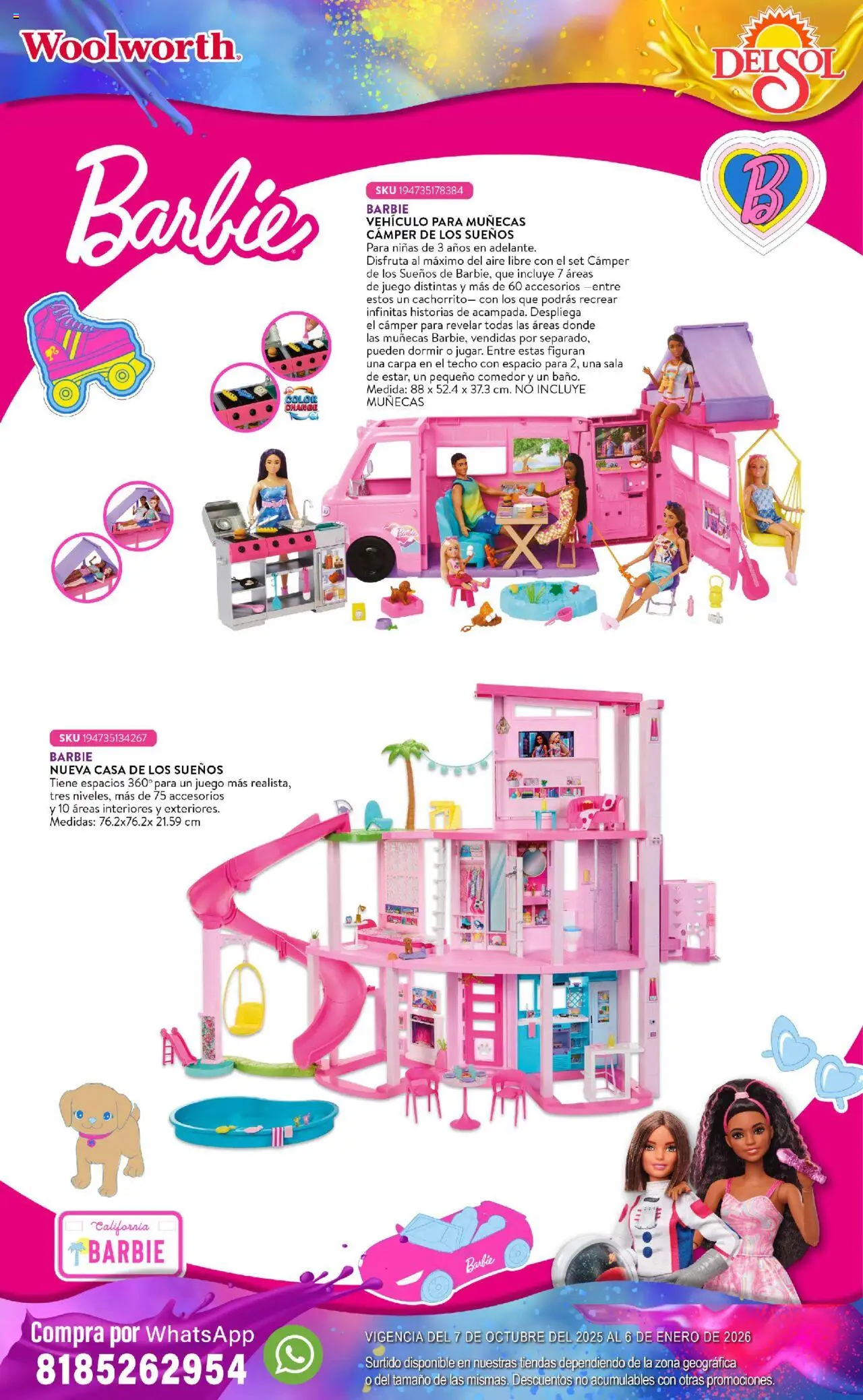 Nuevas ofertas de Del Sol y Woolworth válidas en toda la República Mexicana desde el 07.10.2025. ¡Encuentra las mejores ofertas en Del Sol y Woolworth - Catálogo Castillo Del Juguete! | Página: 30 | Productos: Juego, Carpa