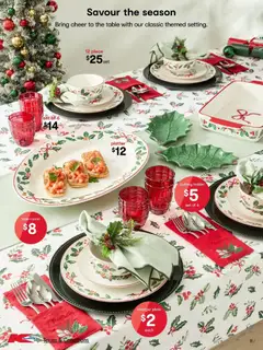 Preview of Kmart - Trees & Trends - valid from 04.12.2025 | Page: 11 | Products: Cutlery, Table, Charger, Table runner