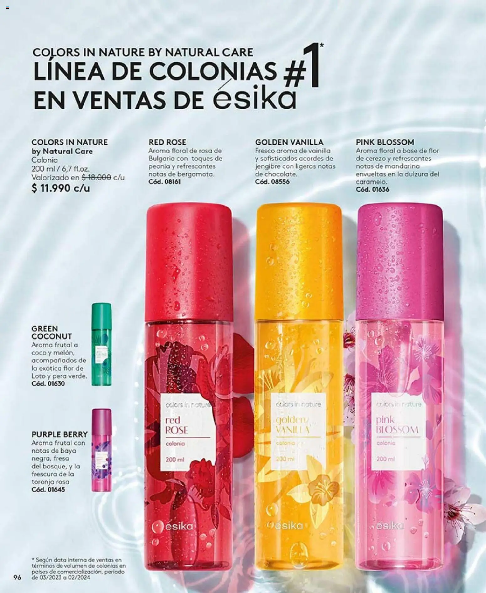 Catálogo Ésika Campaña 2 │ válido desde el 15.01.2026 | Página: 96 | Productos: Toronja, Jengibre, Base, Pera