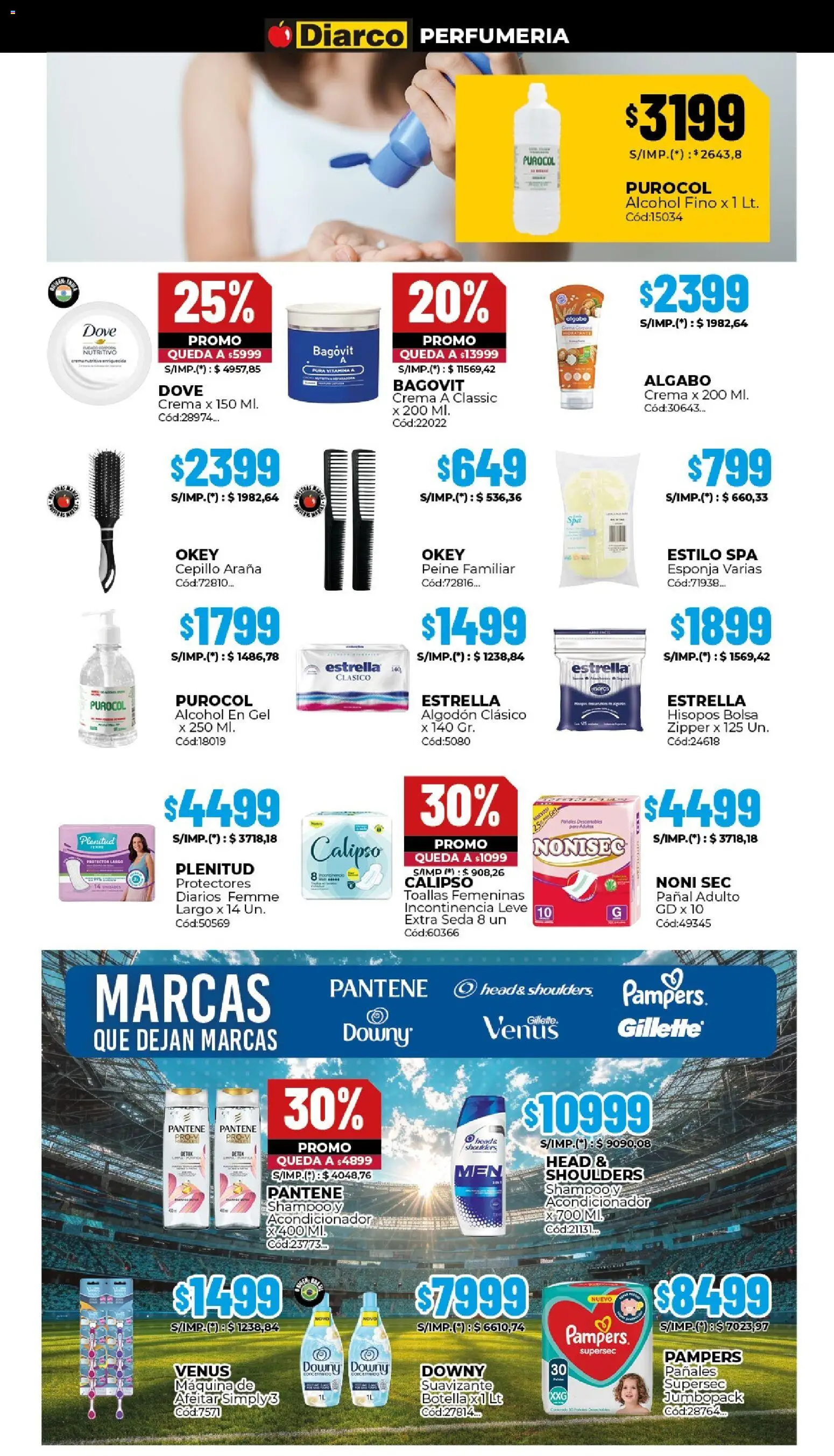 Diarco ofertas │ válido desde el 23.03.2026 | Página: 15 | Productos: Bolsa, Botella, Acondicionador, Pañales